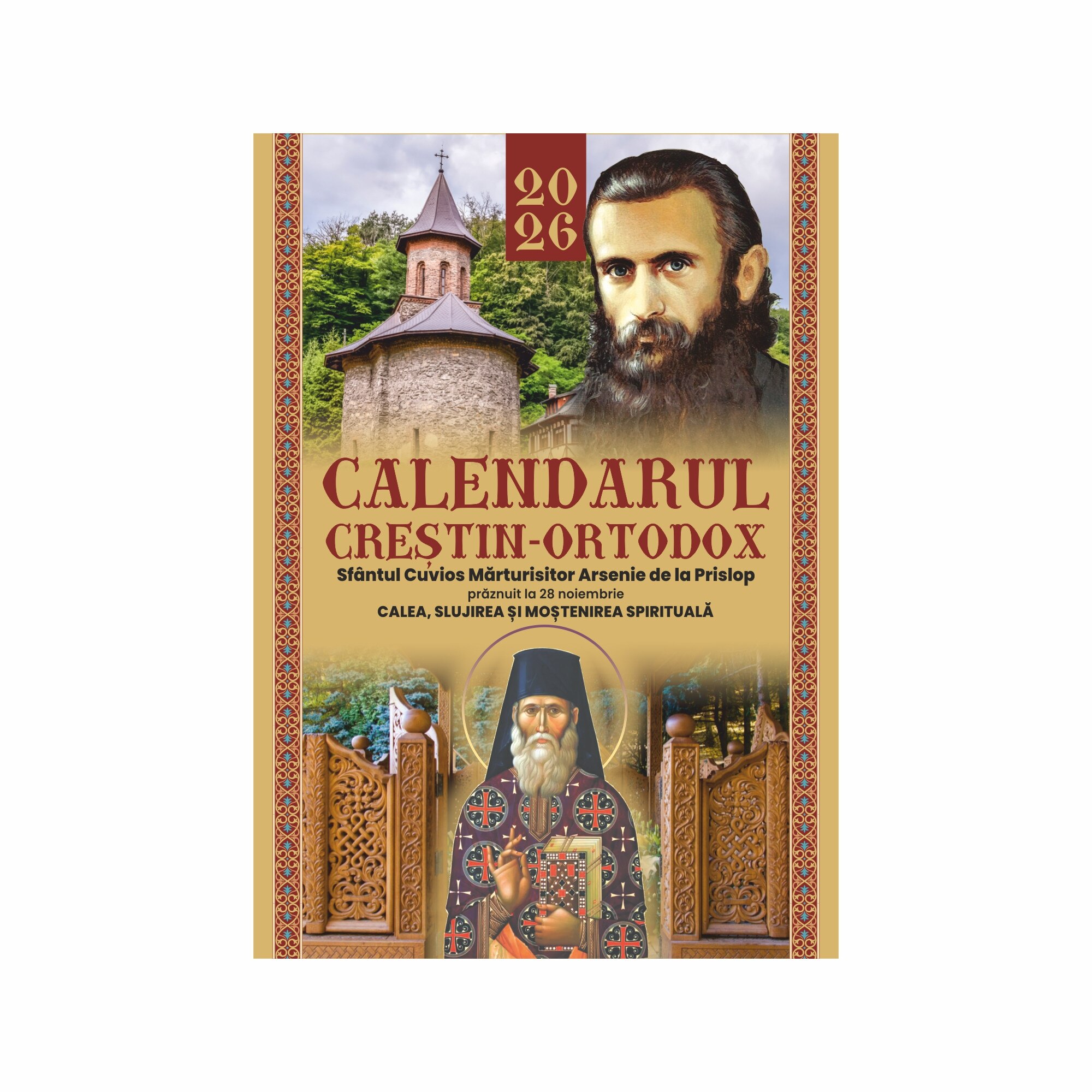 Calendar Ortodox A4 Arsenie Prislop