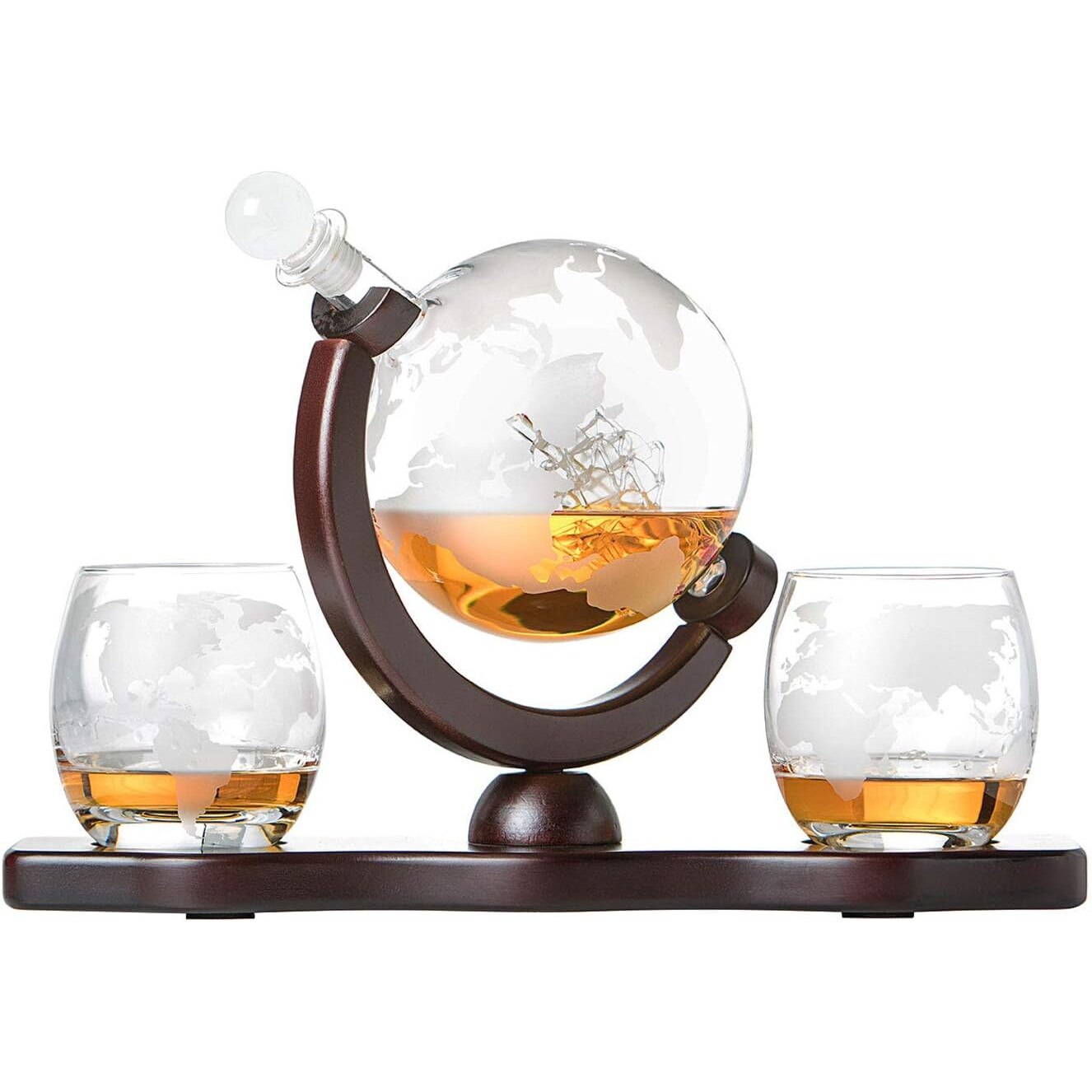 Set Decantor Whisky Globe Giftry 850ml