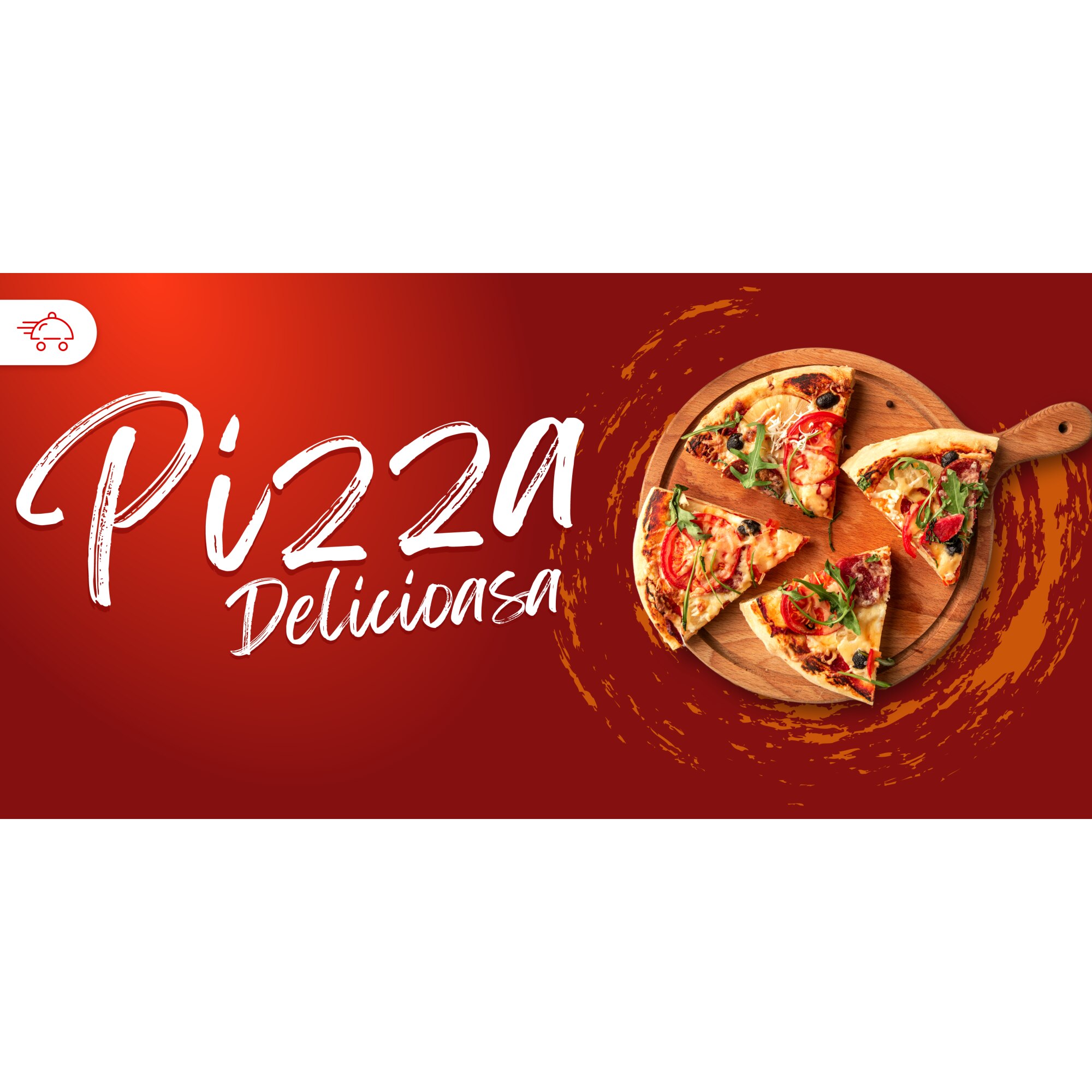 Banner Pizza Pas 150x75 cm
