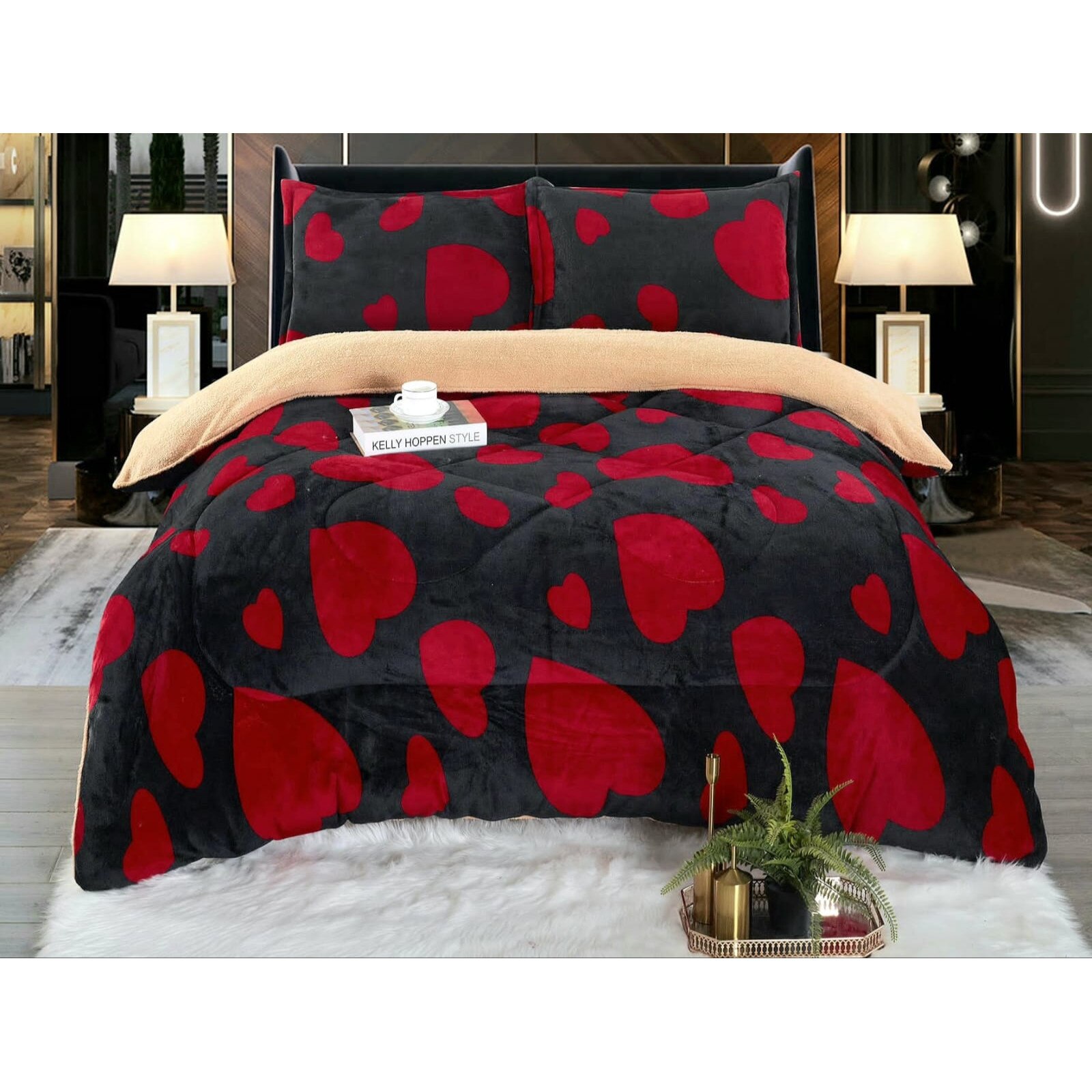 Set Pilota Family Design Negru/Rosu