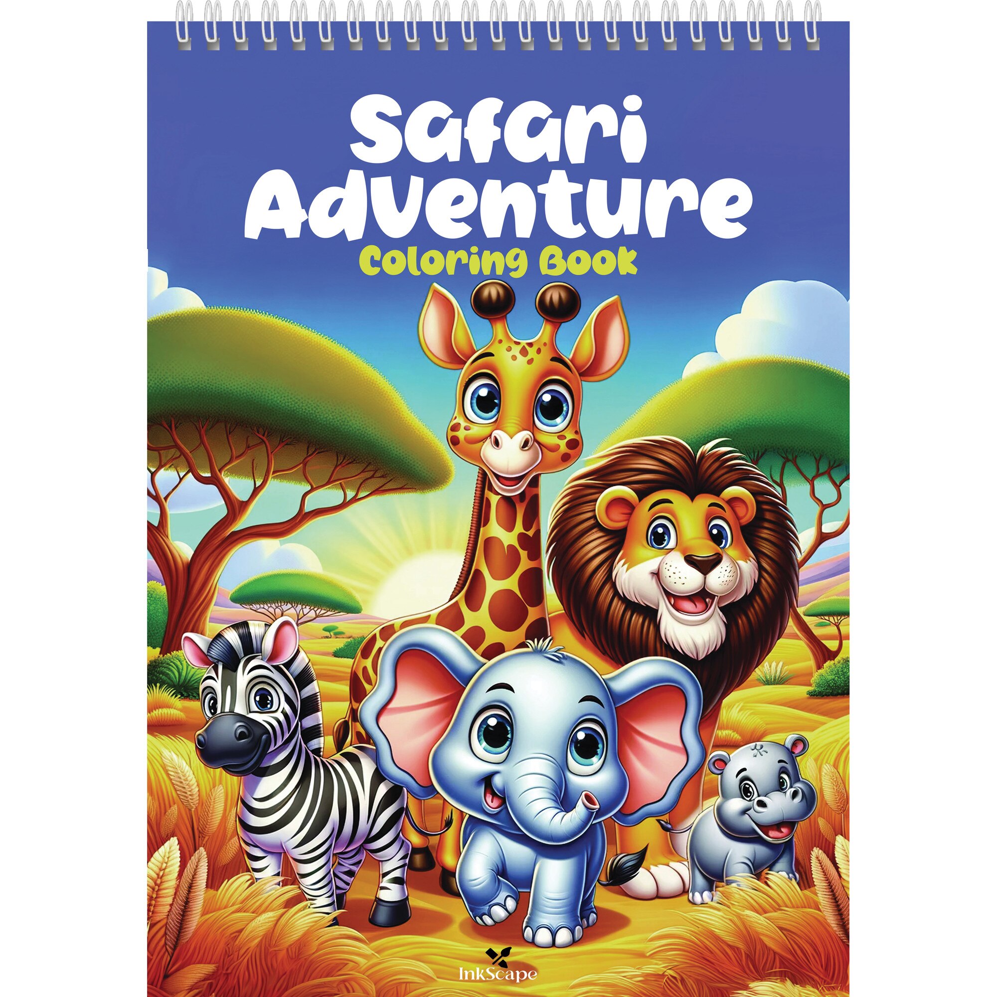 Carte de colorat Safari Adventure