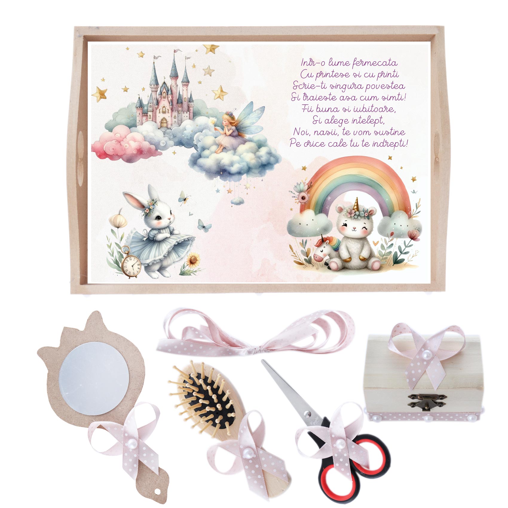 RECOSTORE Unicorn Roz 6 Piese