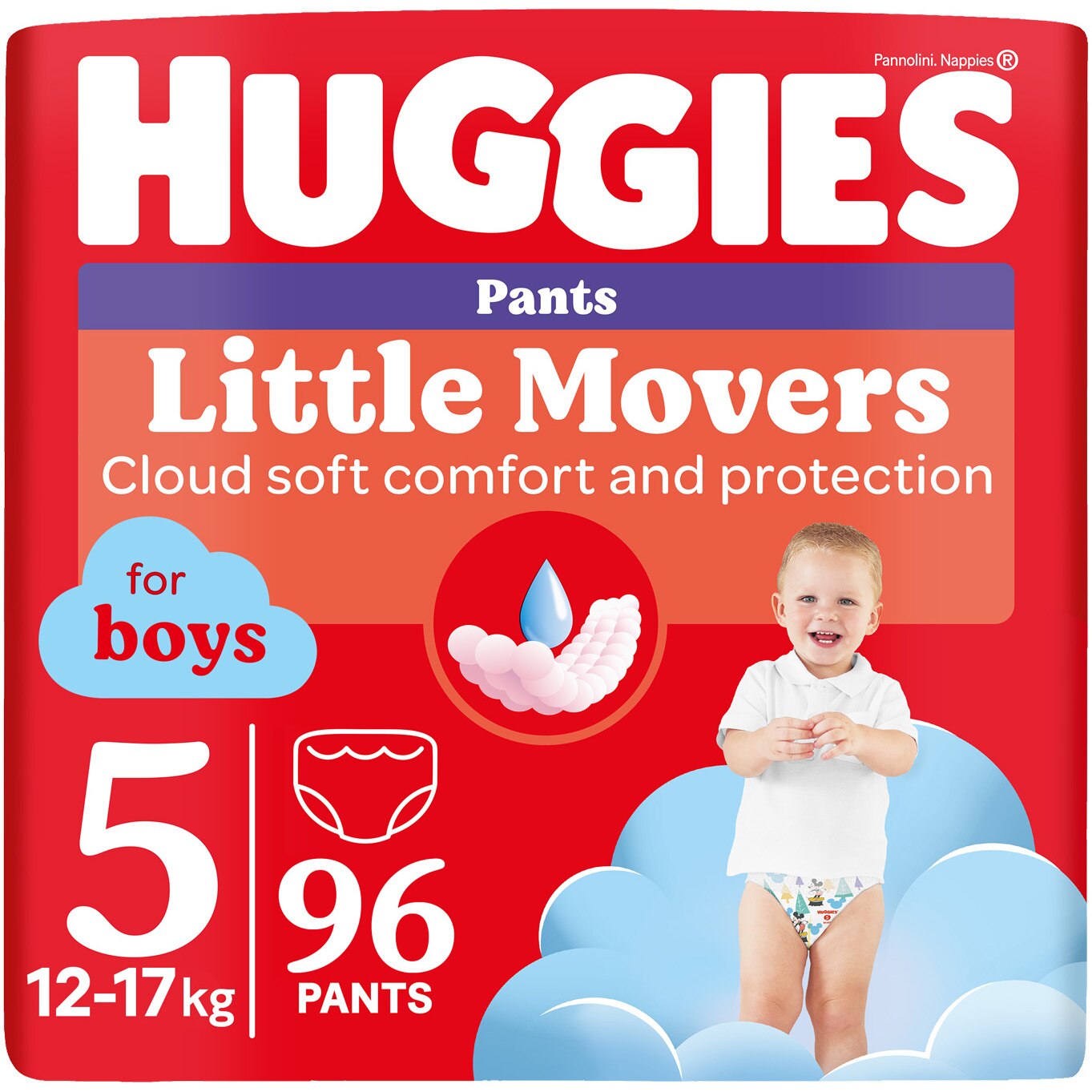 Huggies Little Movers 5 Boy 96