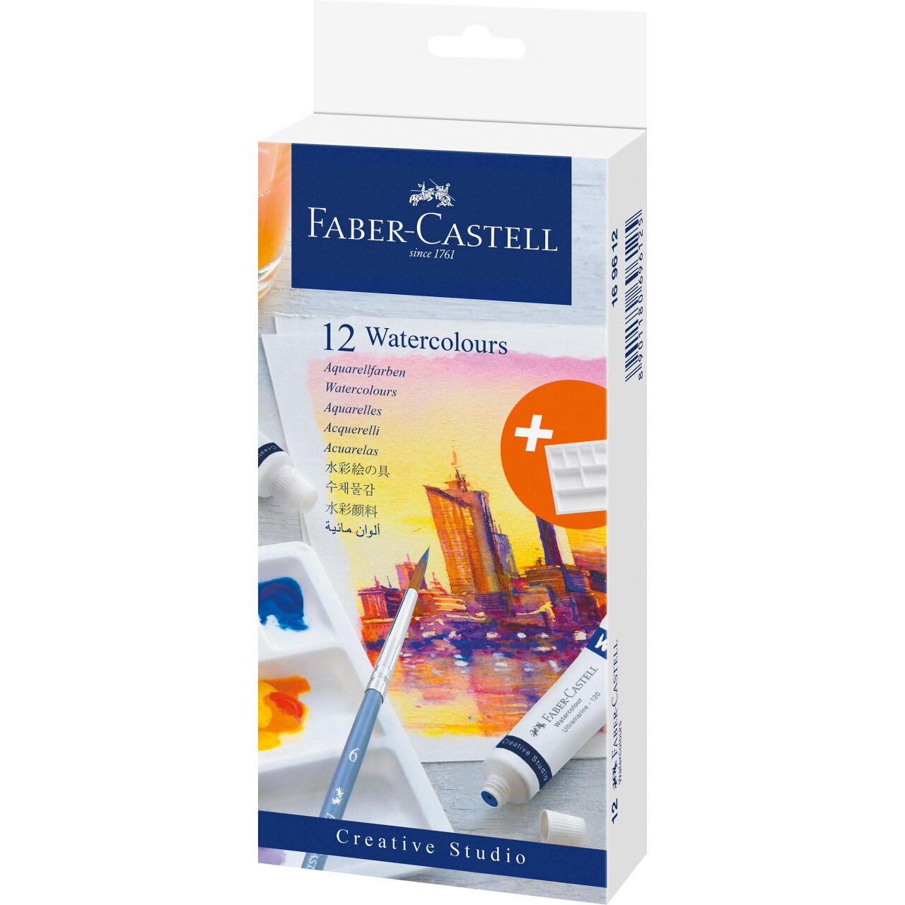 Tempera Faber-Castell acuarele 12 culori