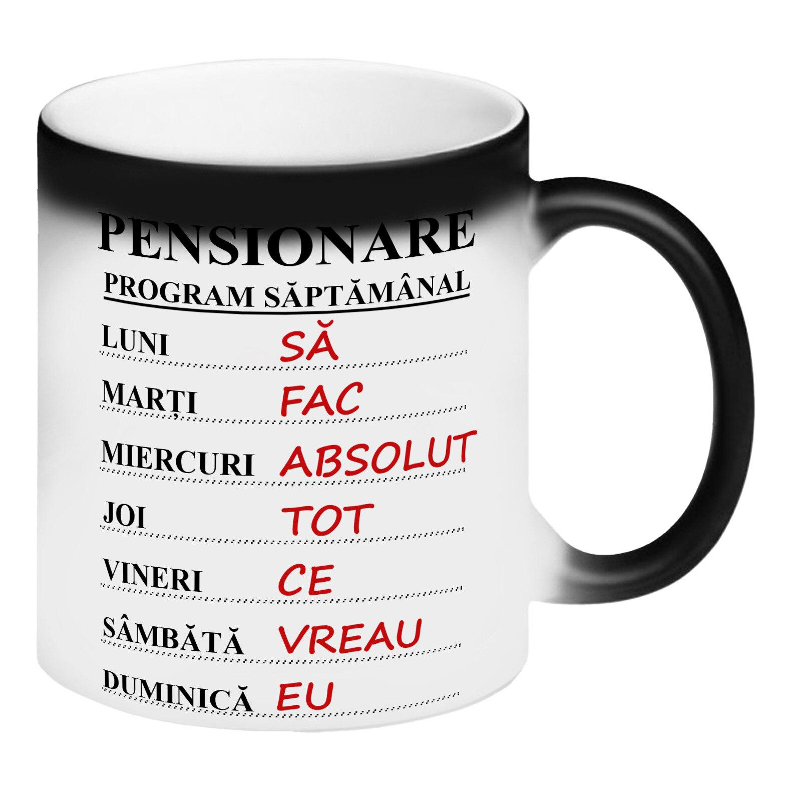 Cana termosensibilă Pensionare