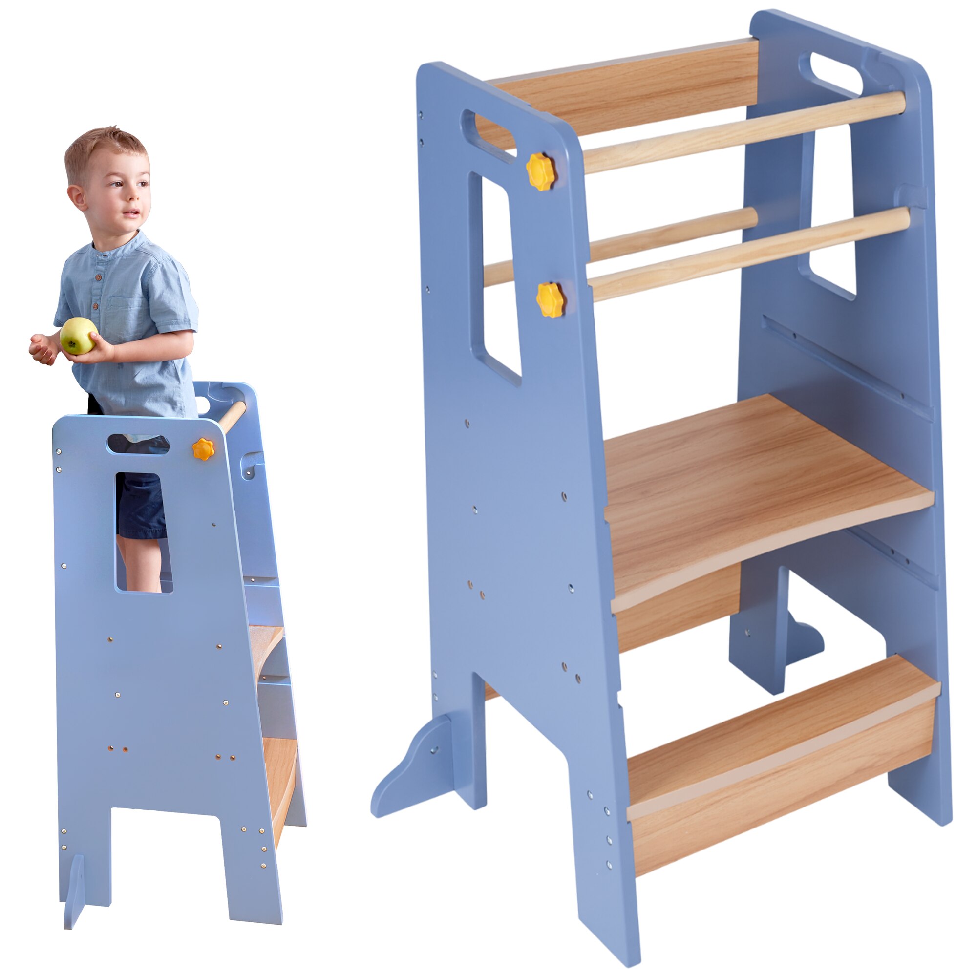 Suporto Learning Tower Gri/Maro
