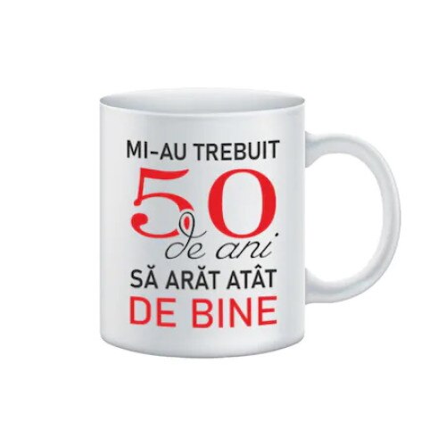 Cana personalizata 50 ani OEM