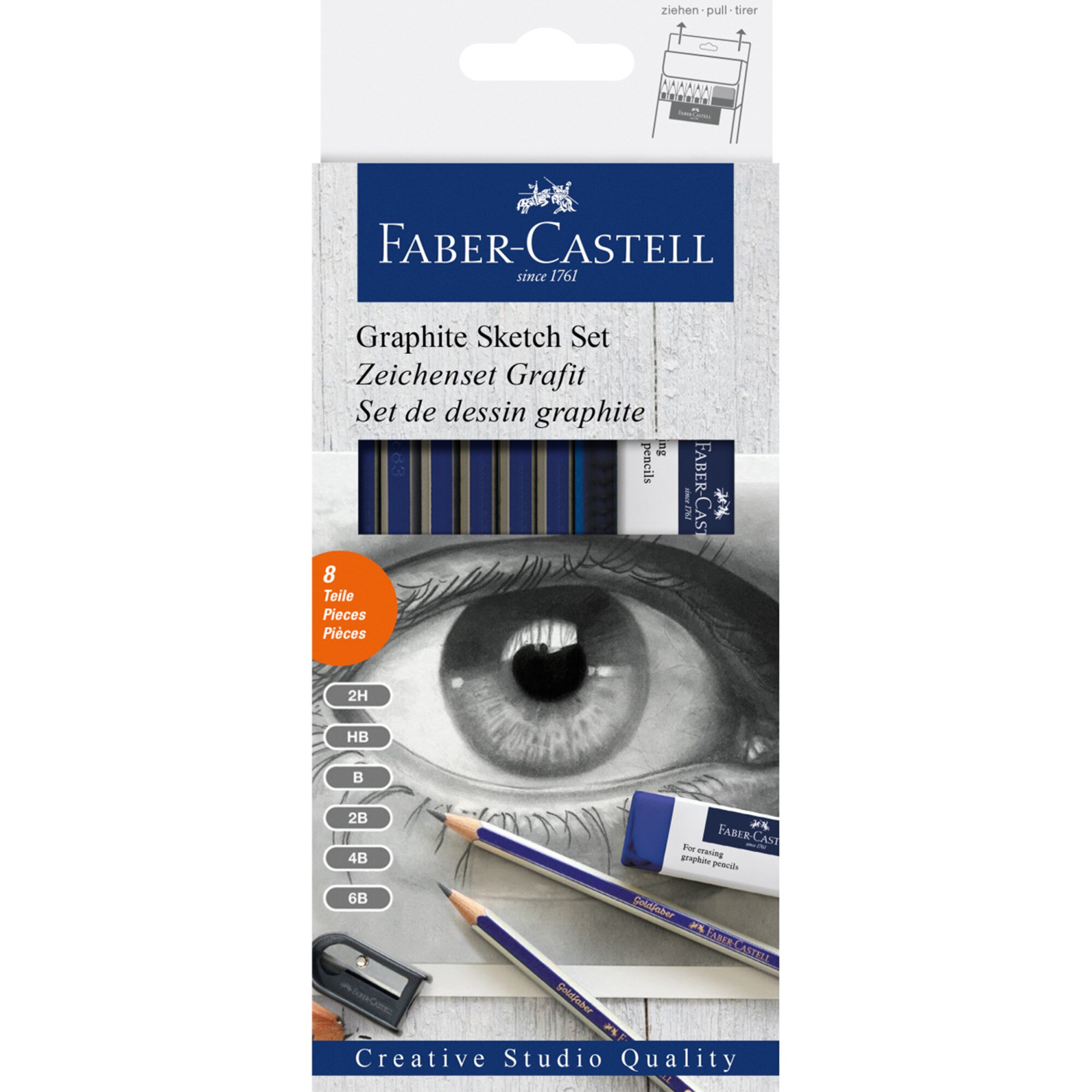 Set Creioane Grafit Faber-Castell Goldfaber