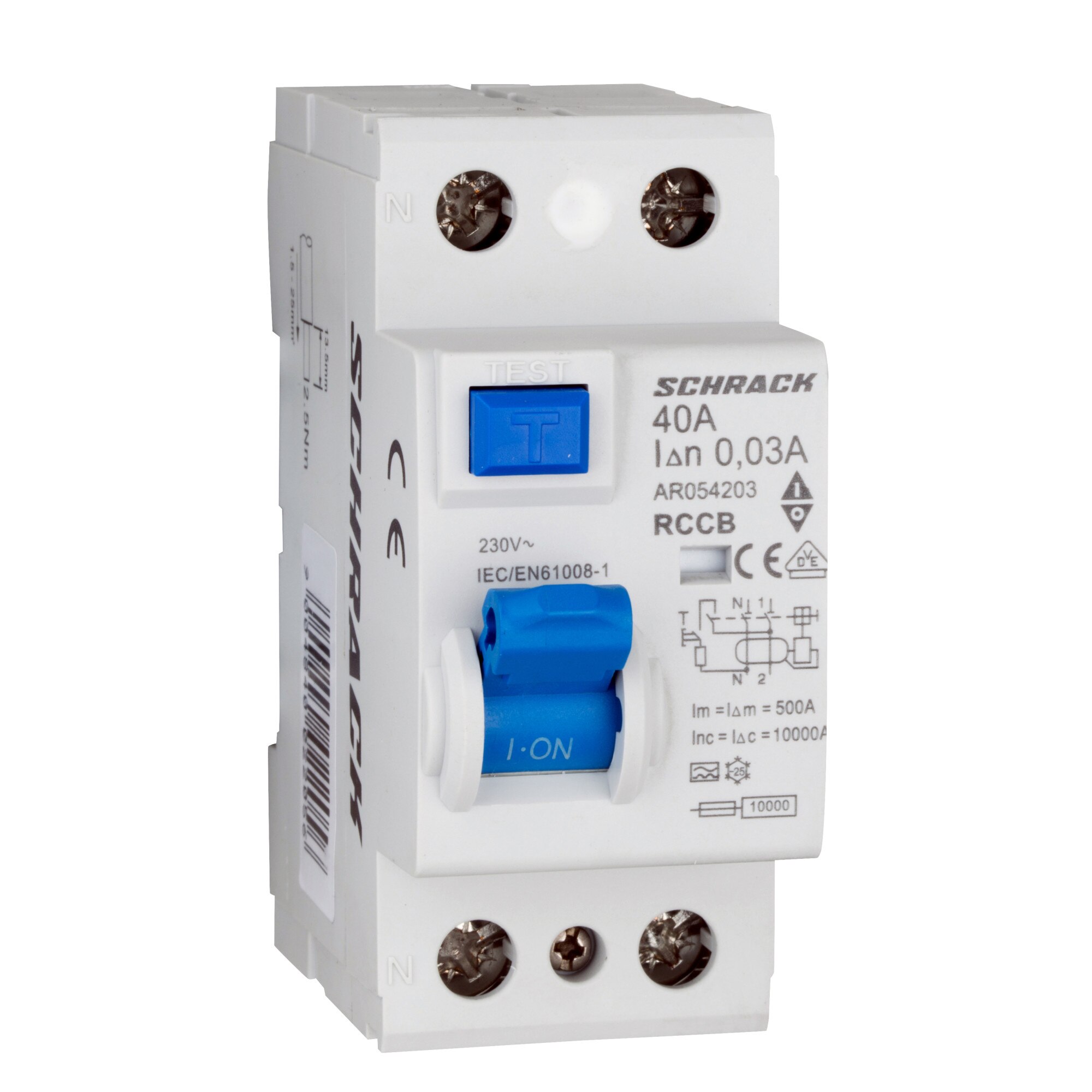 Disjunctor RCCB 2P 40A 30mA Schrack