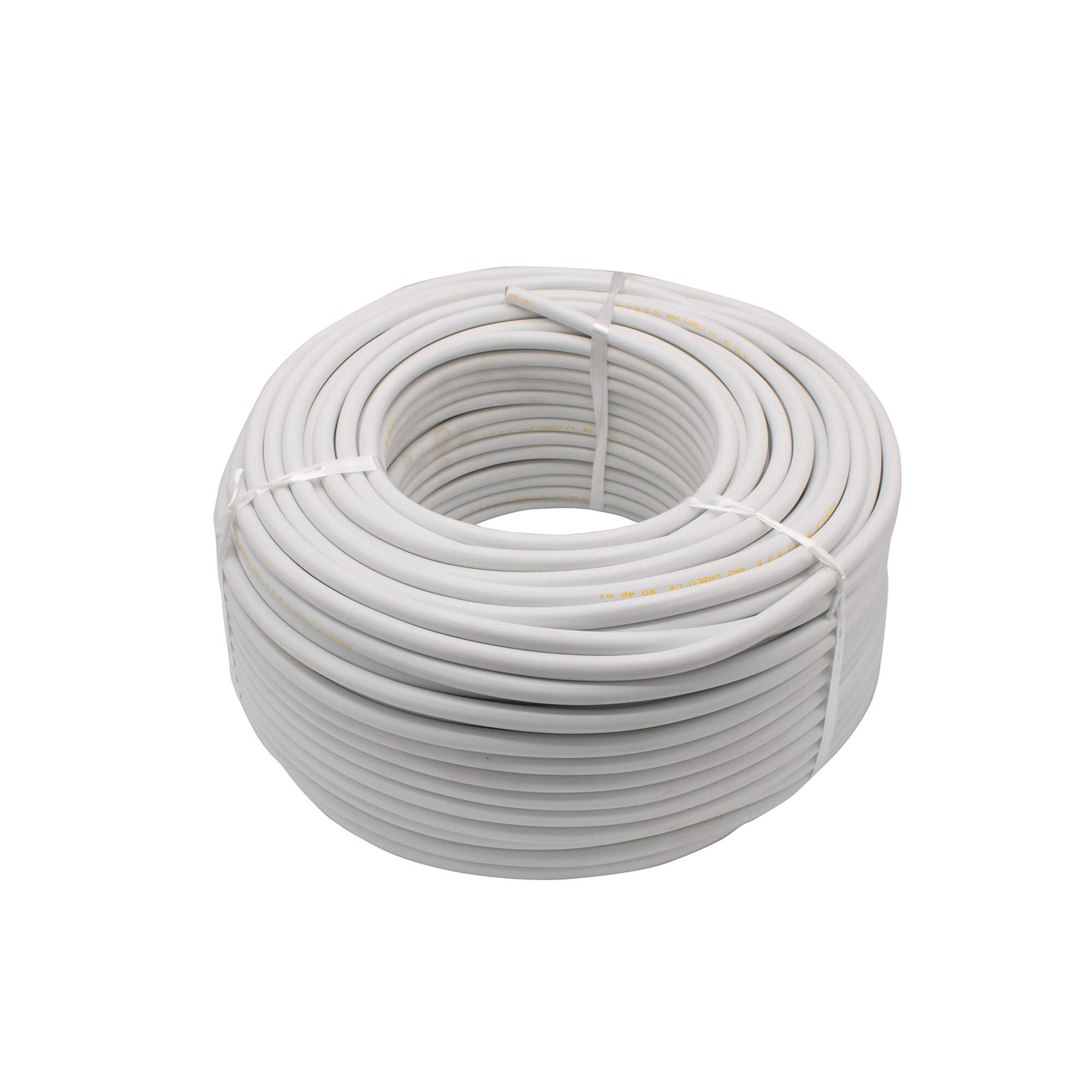 Cablu electric litat 3X2.5mm MYYM / H05VV-F Alb