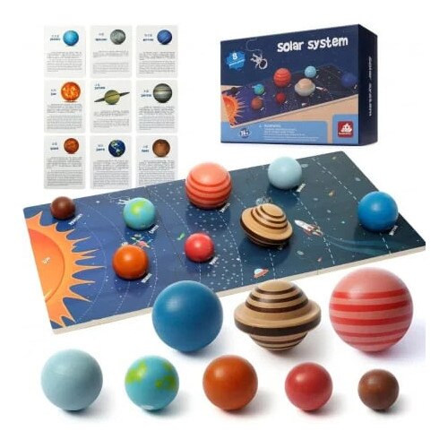 OEM Joc Montessori Sistem Solar Lemn