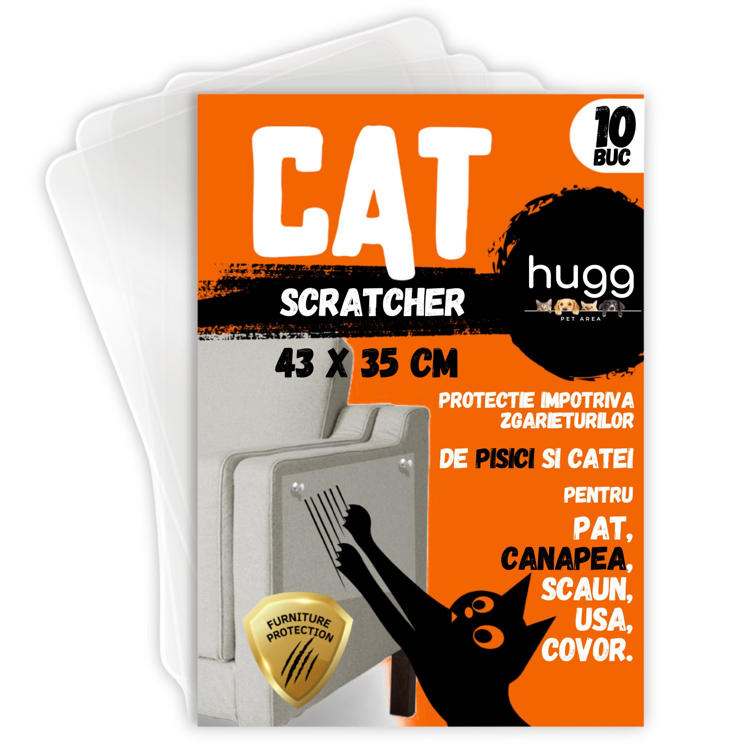 Set 10 Folii HUGG 43x35 cm