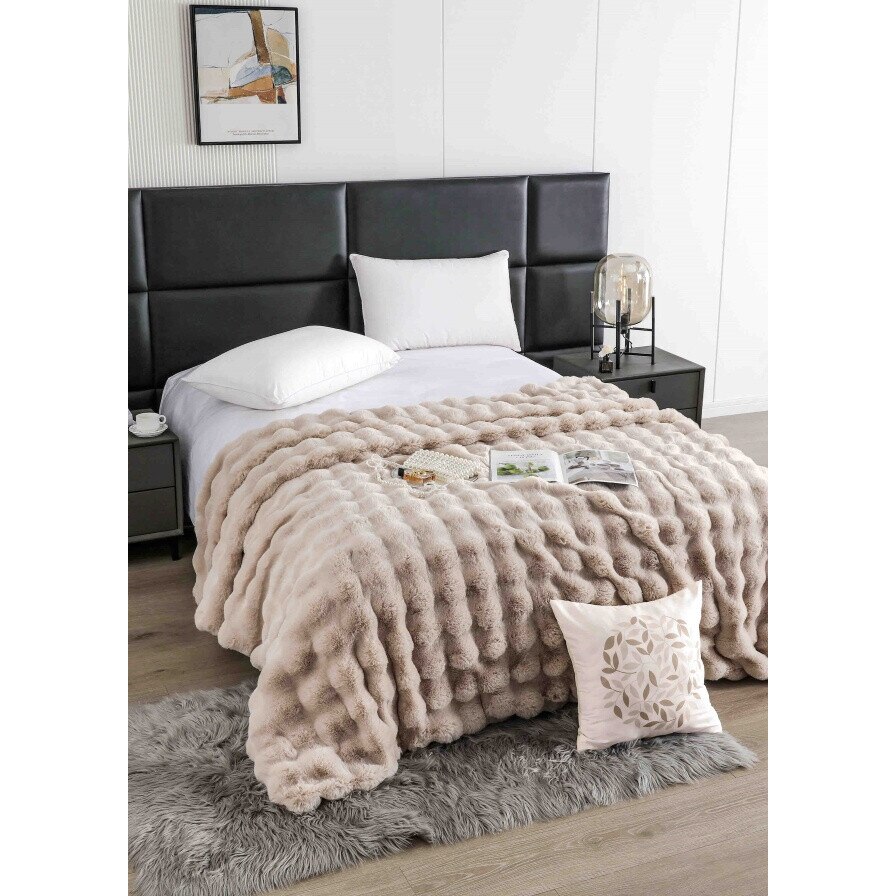 Patura Model Lux Blana Iepure 200x230cm Bej