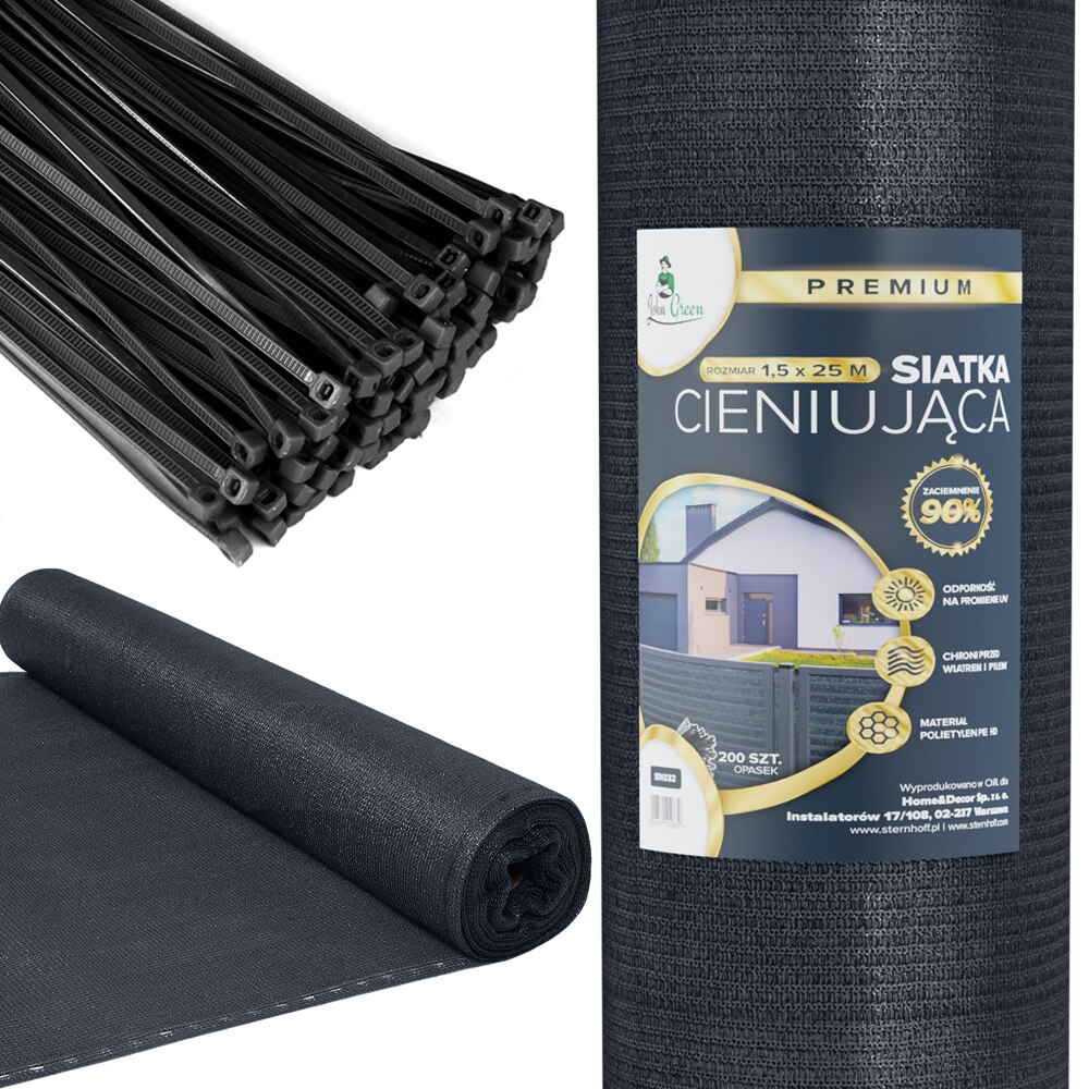 Plasă umbrire John Green 1.5x25m 90%