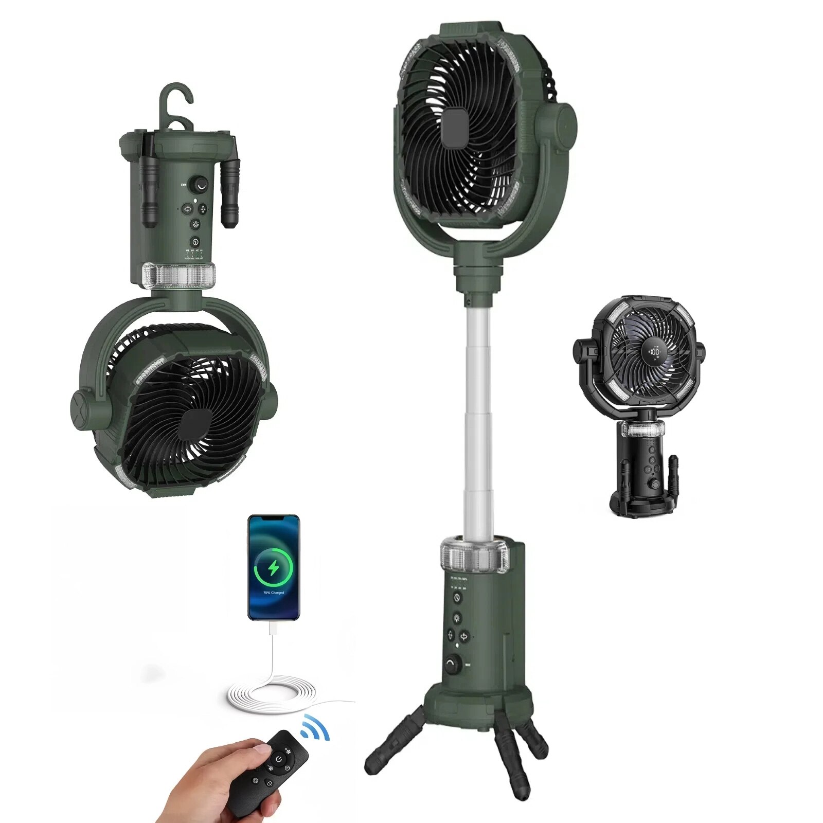 Ventilator Camping OEM cu Lanterna