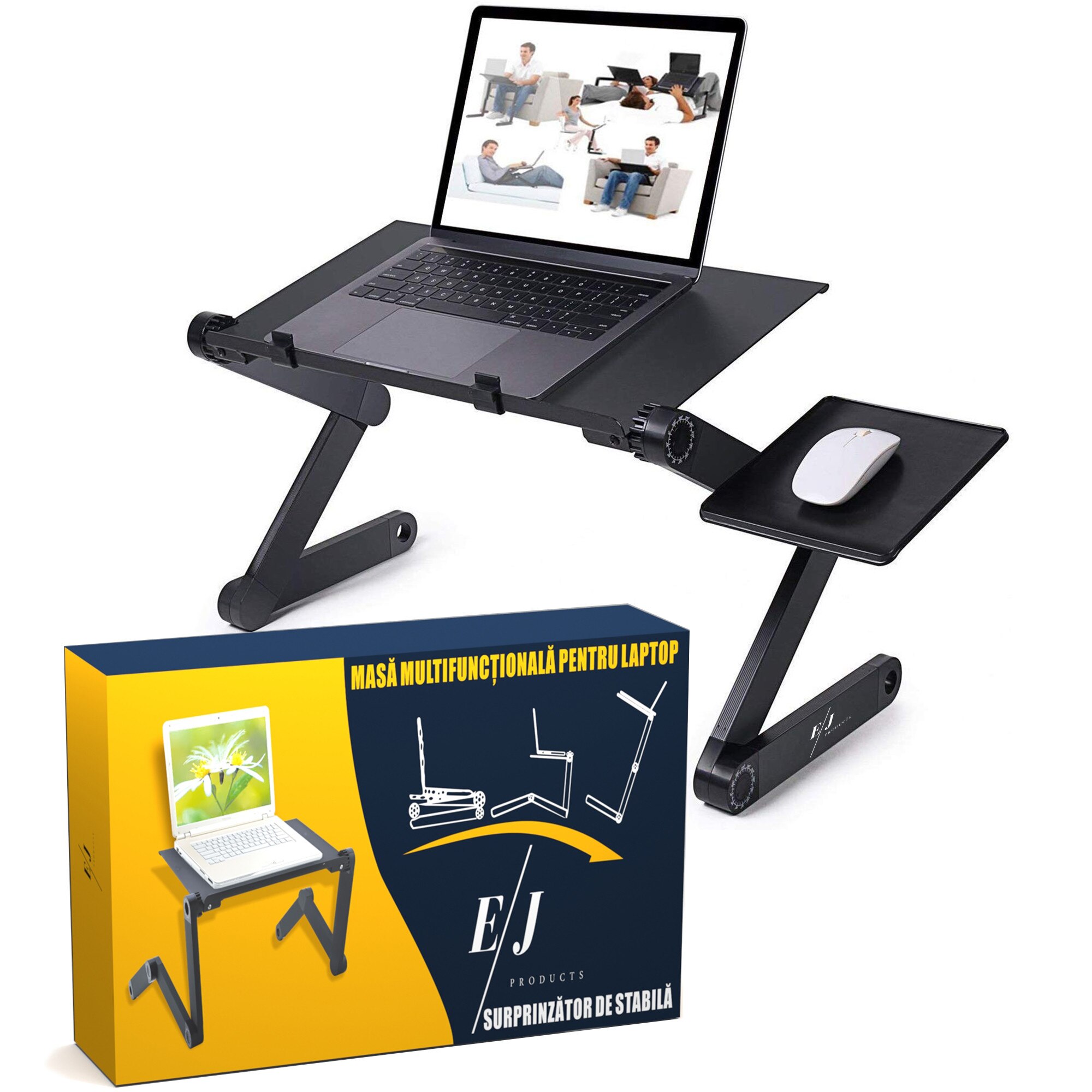Masuta laptop EJ PRODUCTS cu cooler