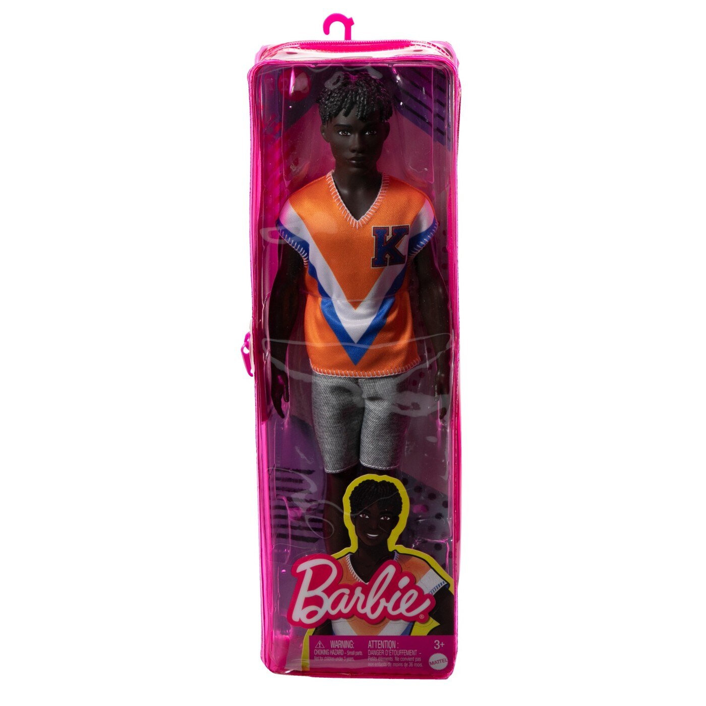 Papușă Barbie Fashionistas Baiat portocaliu