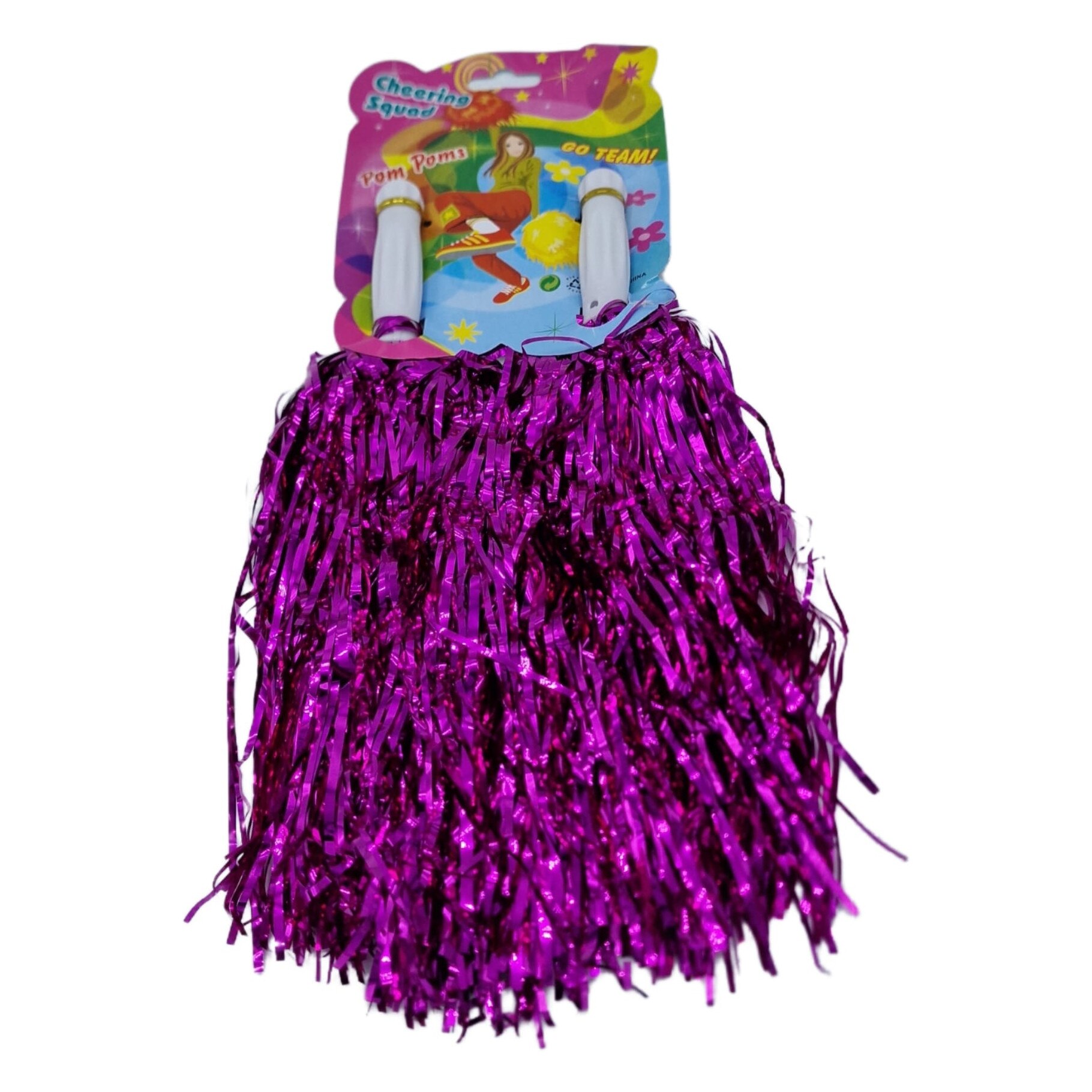 Set Pompoane Majorete Roz Metalice