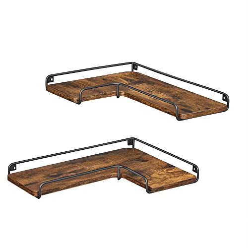 VASAGLE Set 2 rafturi colt forma L