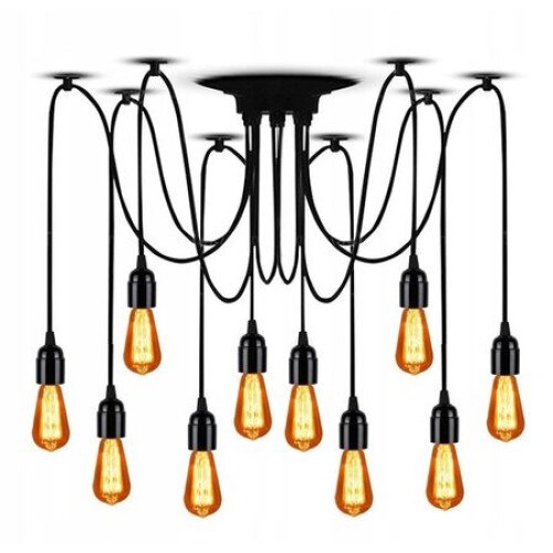 Lustra SPIDER 12 Retro rustic