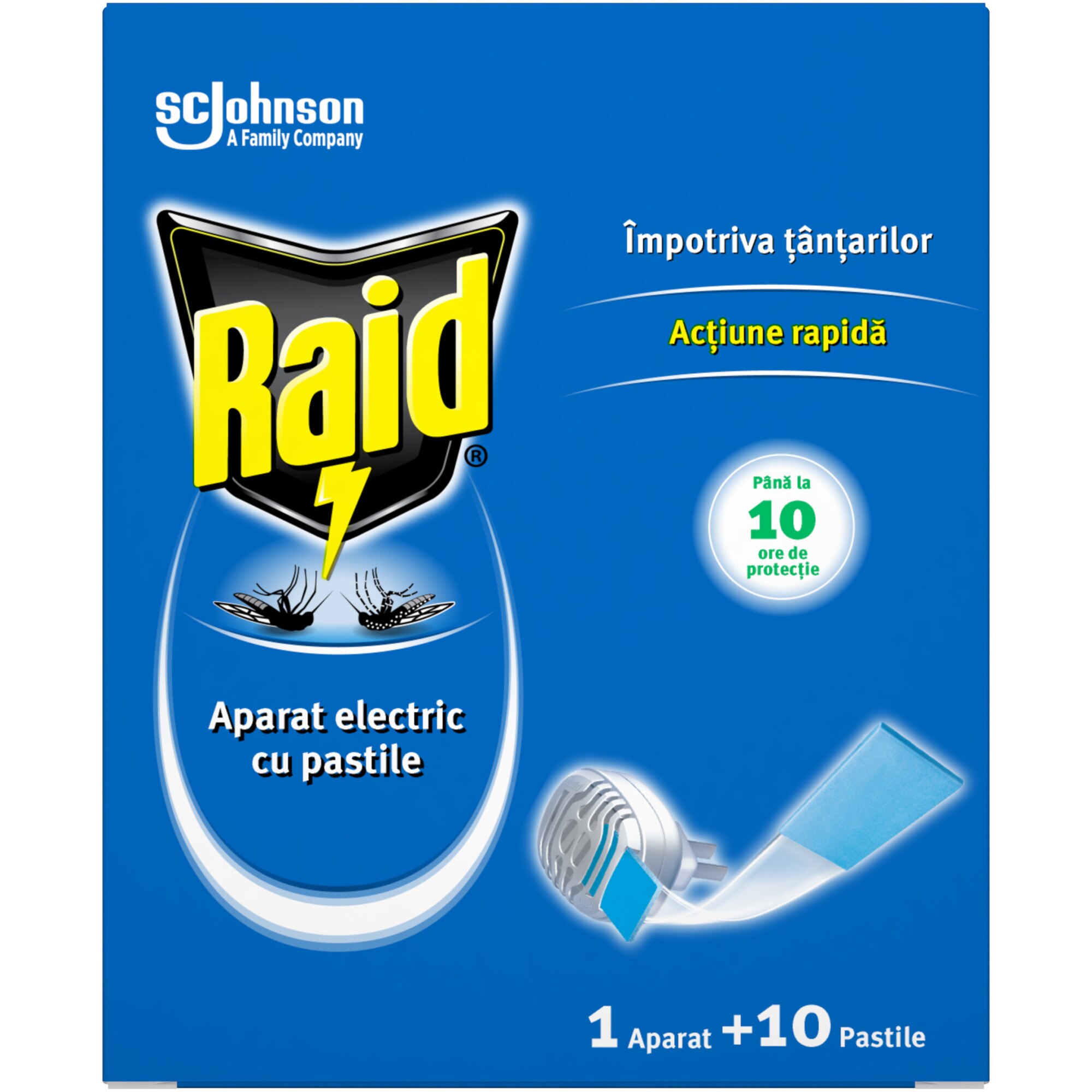 Aparat electric Raid cu pastile