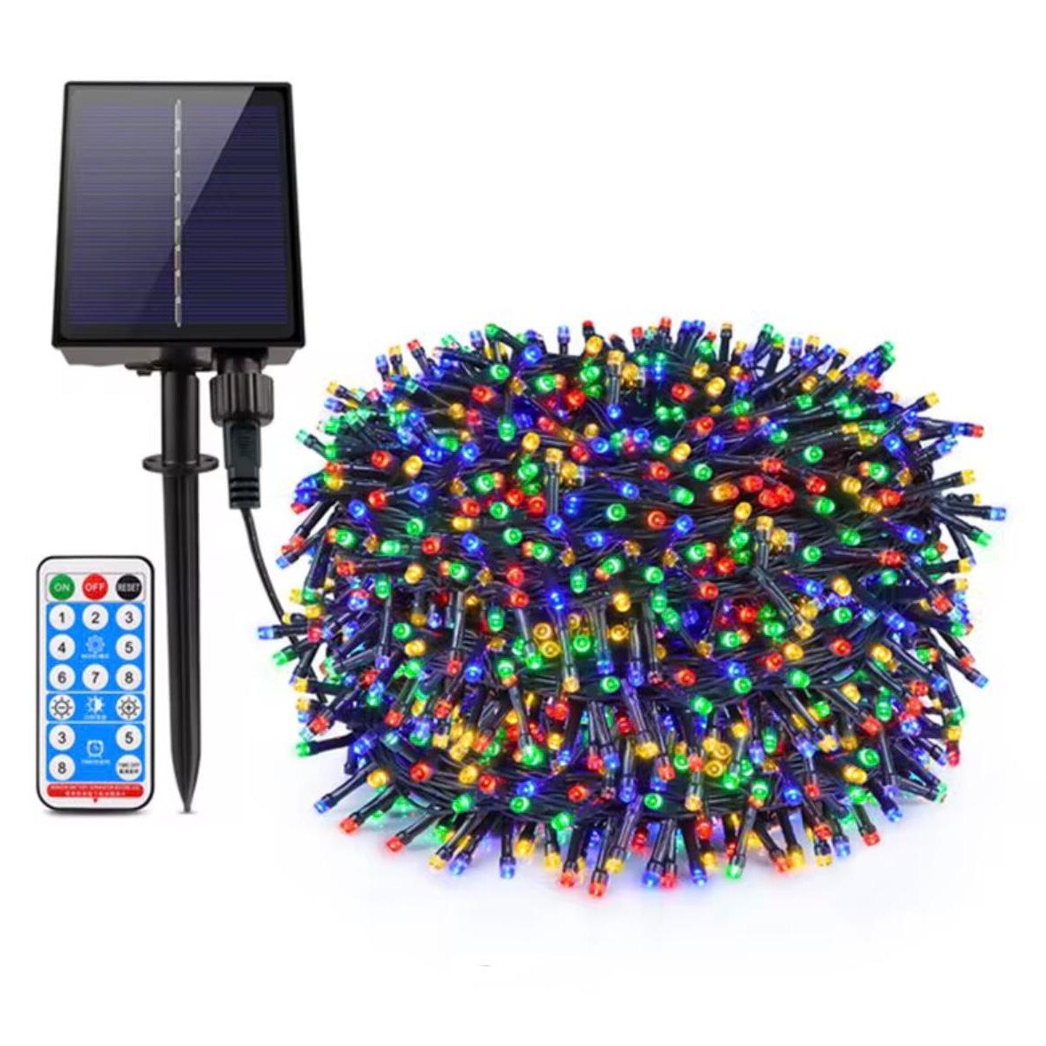 Instalatie solara 50m 500 LED Multicolor OEM