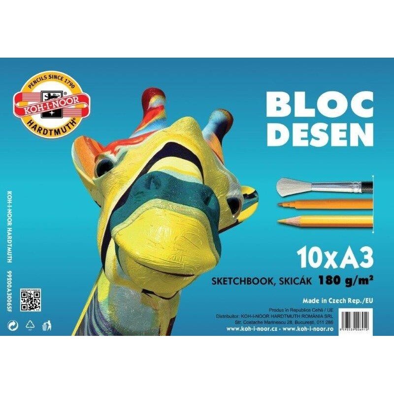 Bloc desen Koh-I-Noor Girafa A3