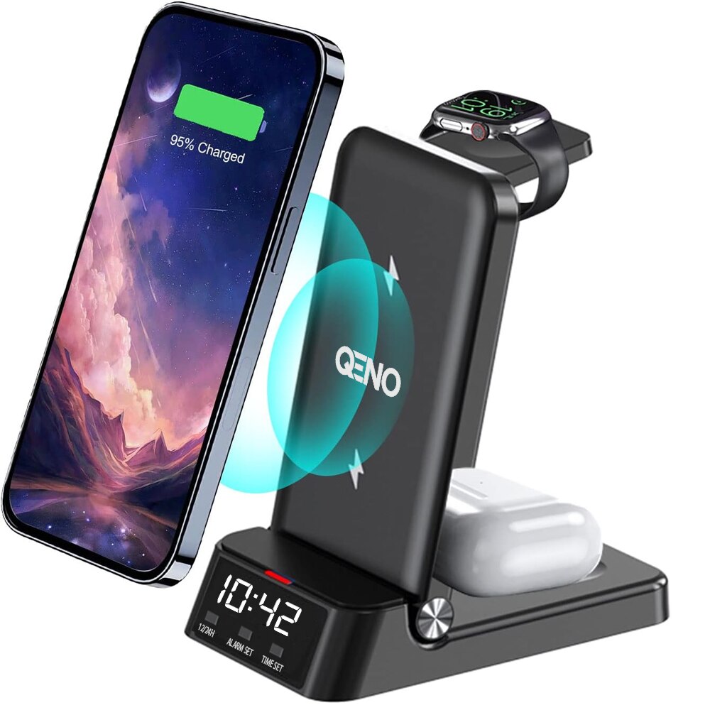 Incarcator Wireless Qeno Statie 4 In 1