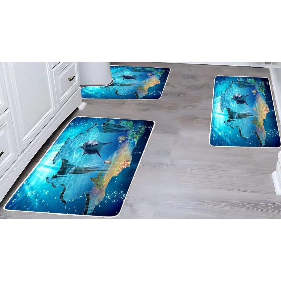 Set Covoare Baie Delfin