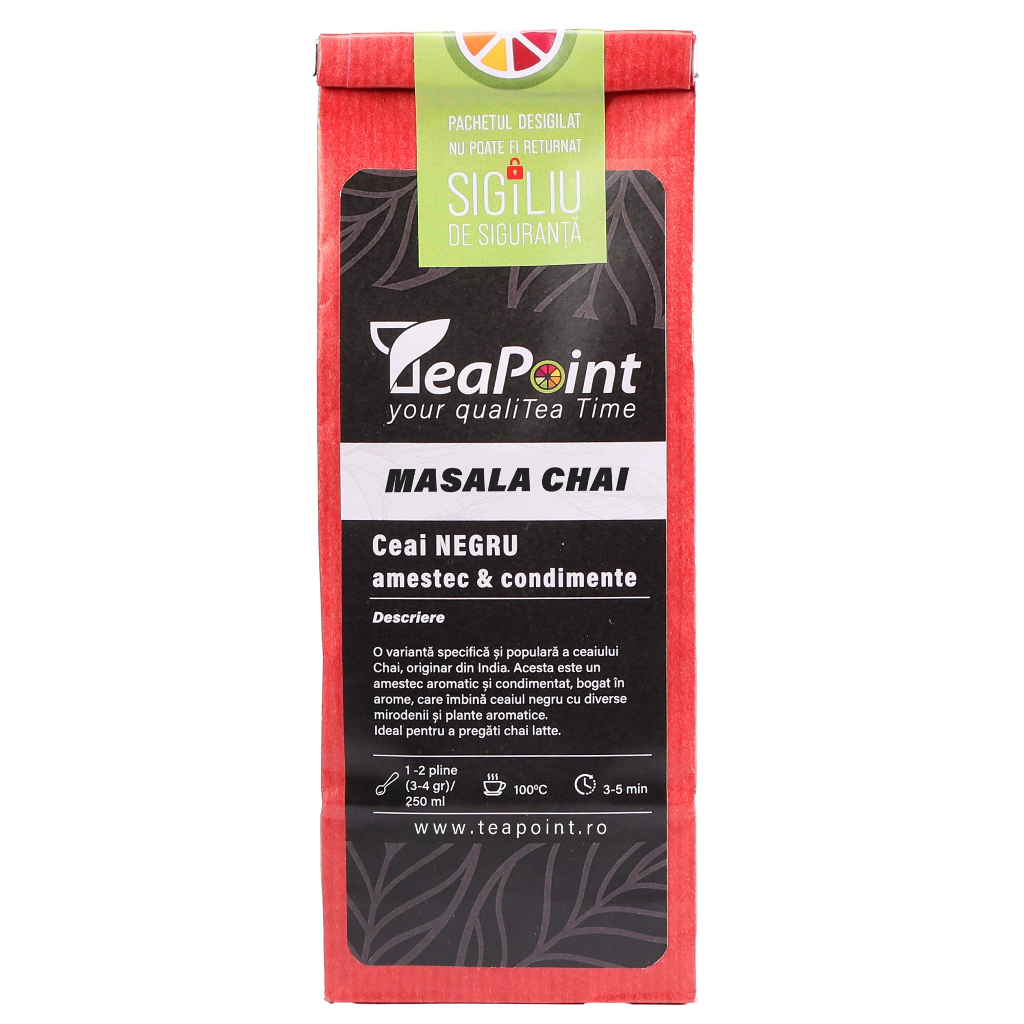 Ceai negru Masala Chai, Tea Point, 100g