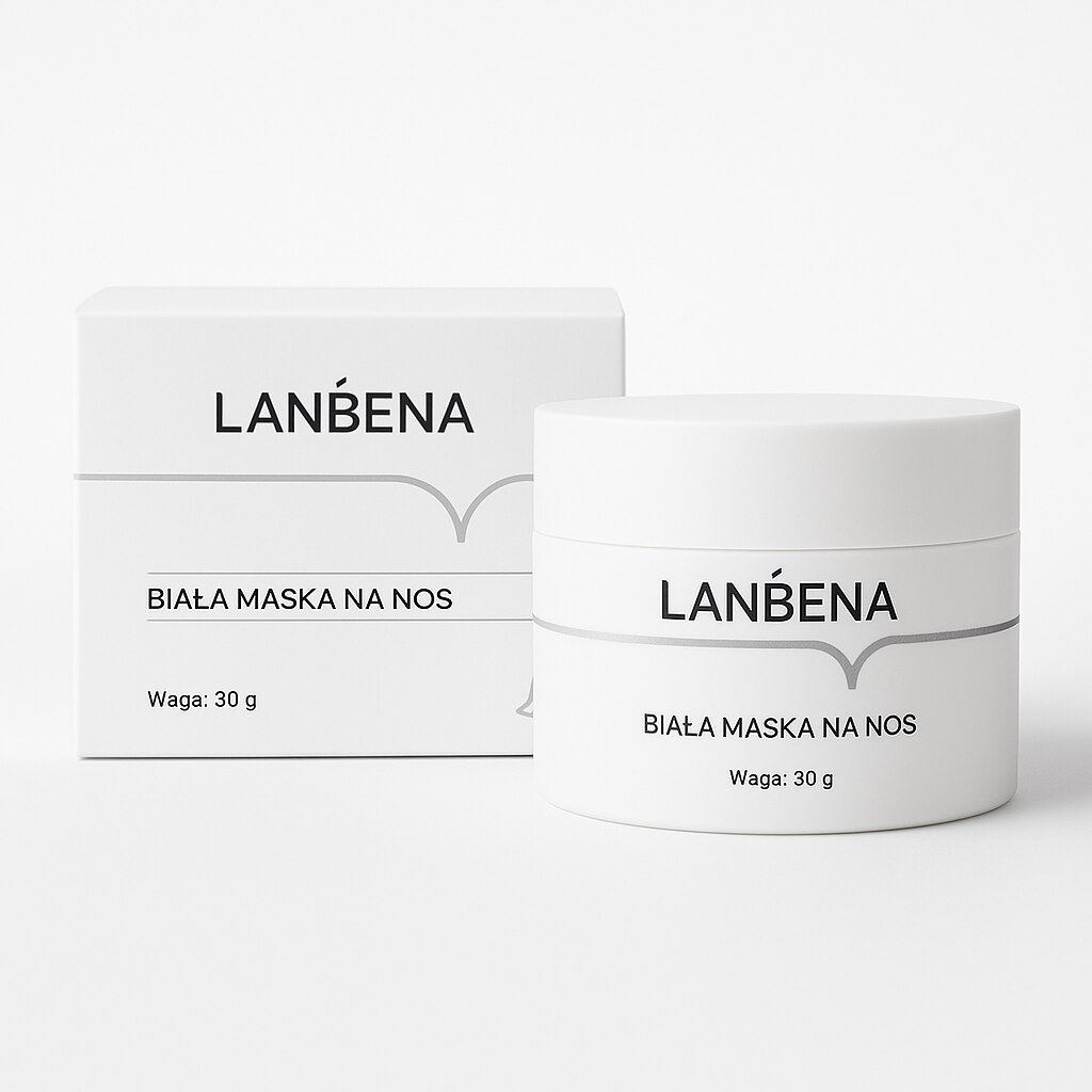 Masca Lanbena Puncte Negre Alb