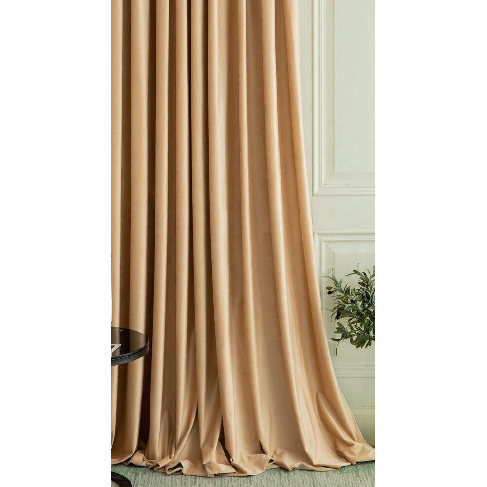 Draperie SereDesign Catifea Bej Auriu