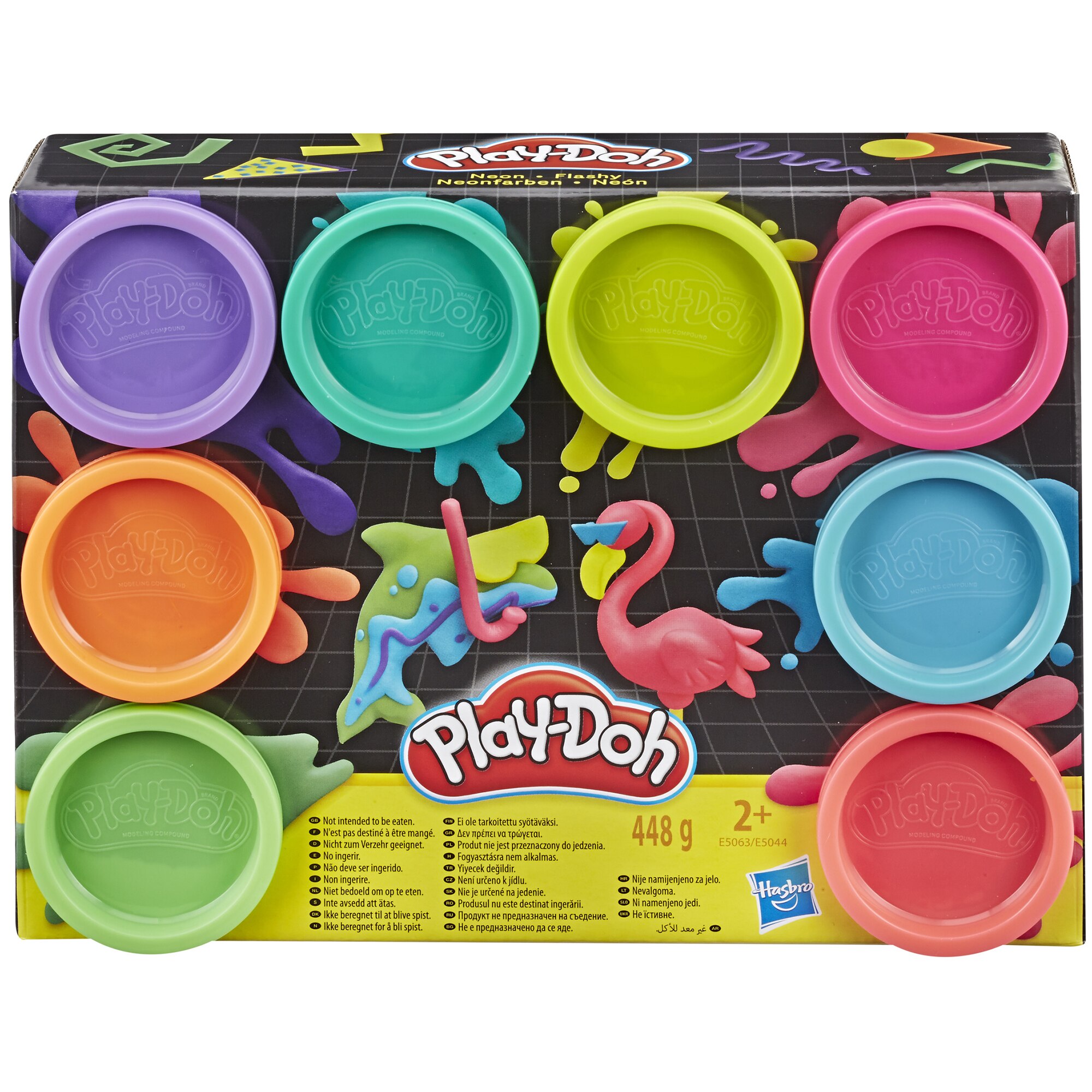 Set Play-Doh - Neon, 8 cutii