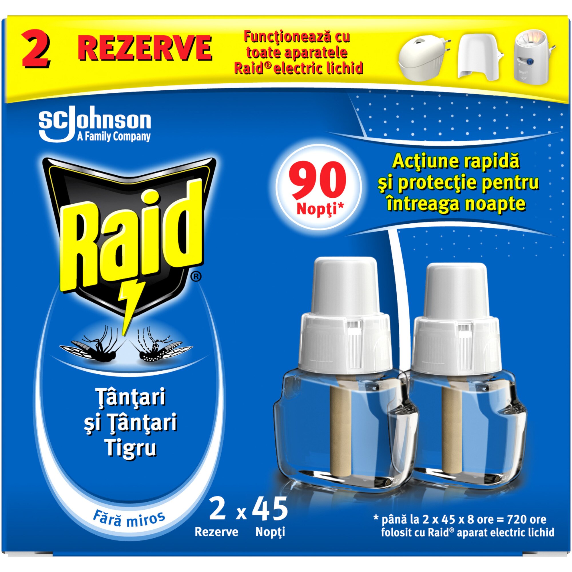 Rezervă Raid Liquid 2x27 ml 90 nopți