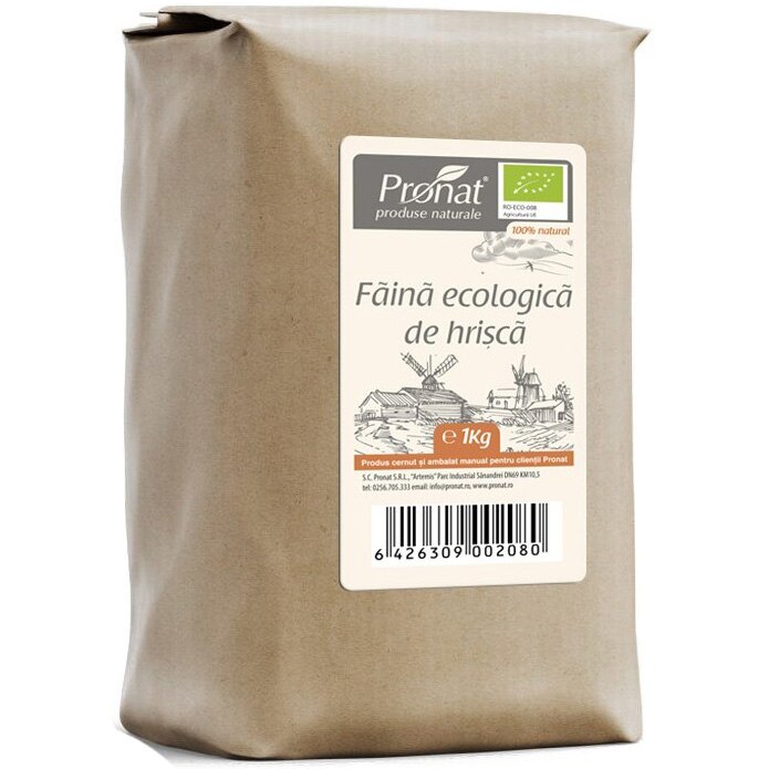 Făină de hrișcă bio 1kg Pronat