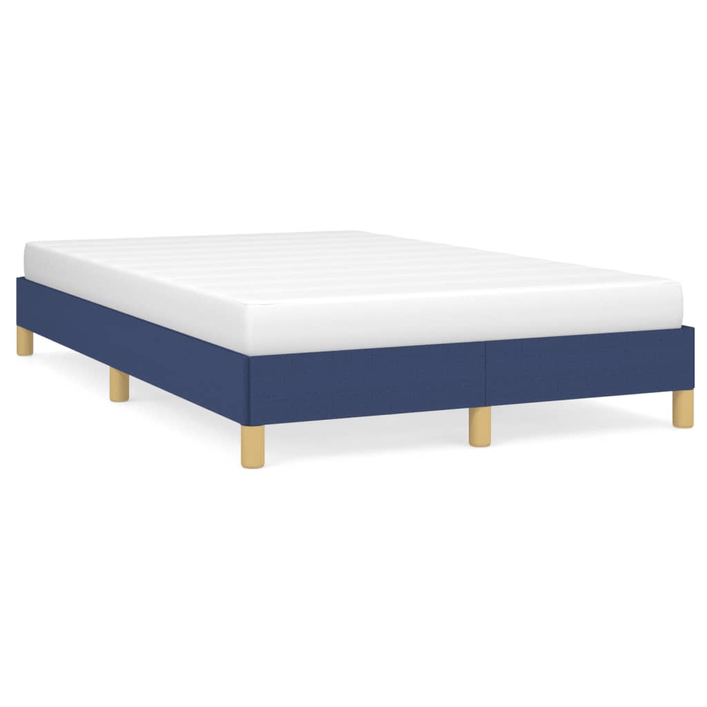 Cadru pat textil vidaXL albastru