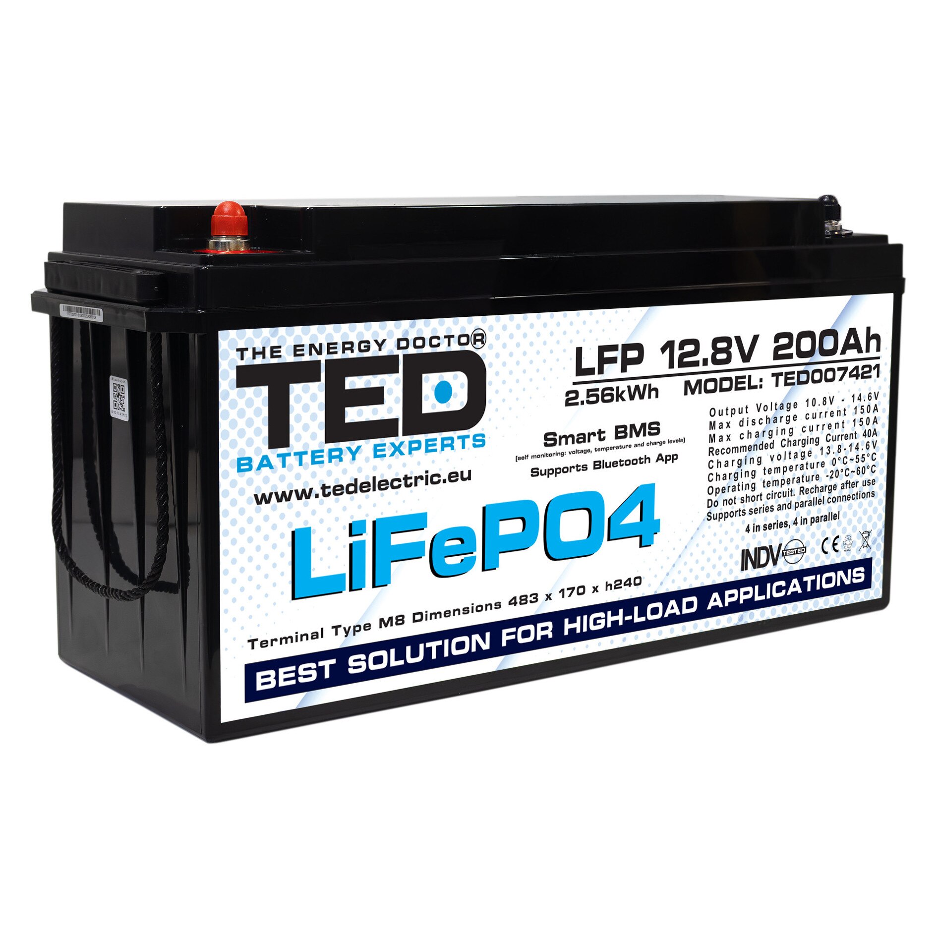 Acumulator LiFePO4 12V 200Ah TED Electric