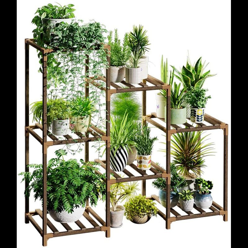 OEM Suport flori lemn 7 rafturi