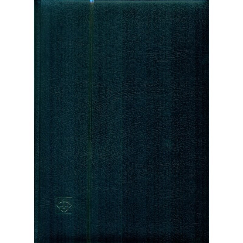 Clasor timbre Leuchtturm 64 pagini negre, A4, coperta neagra