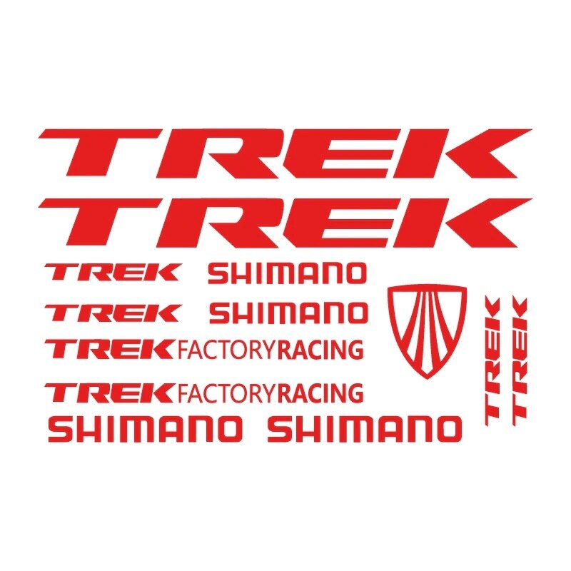 Set Stickere TREK/Shimano Rosu