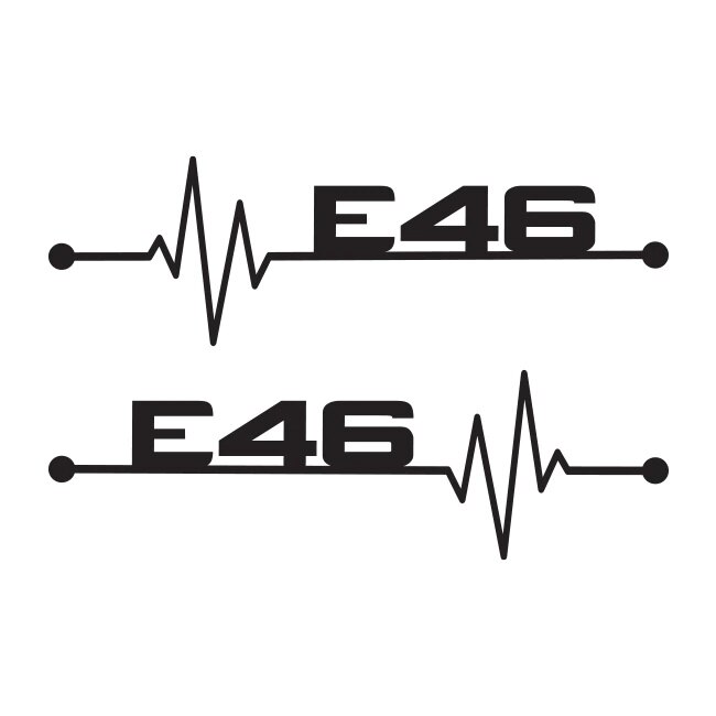 Set 2 Stickere BMW E46
