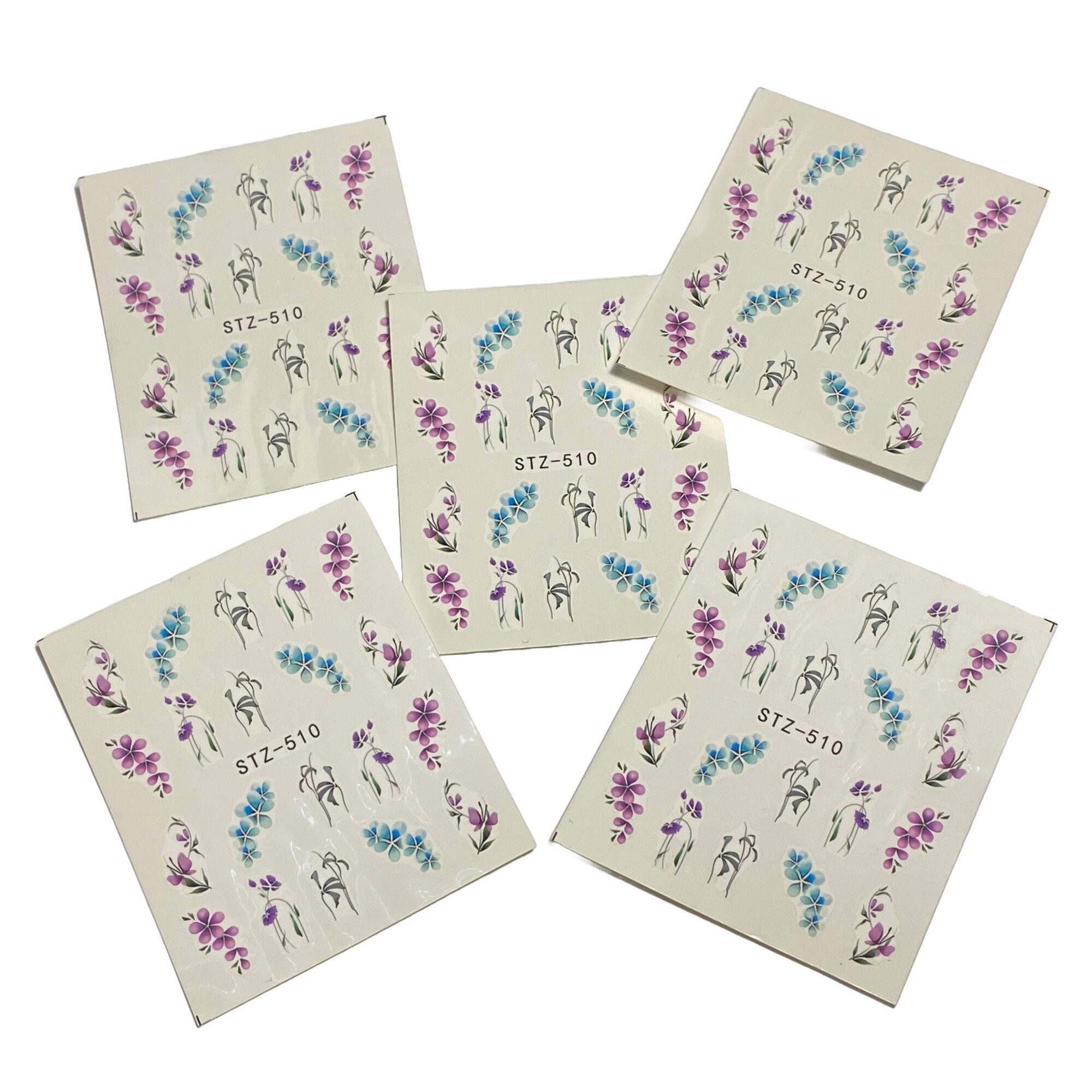 Set 5 folii stickere Flori de Apa