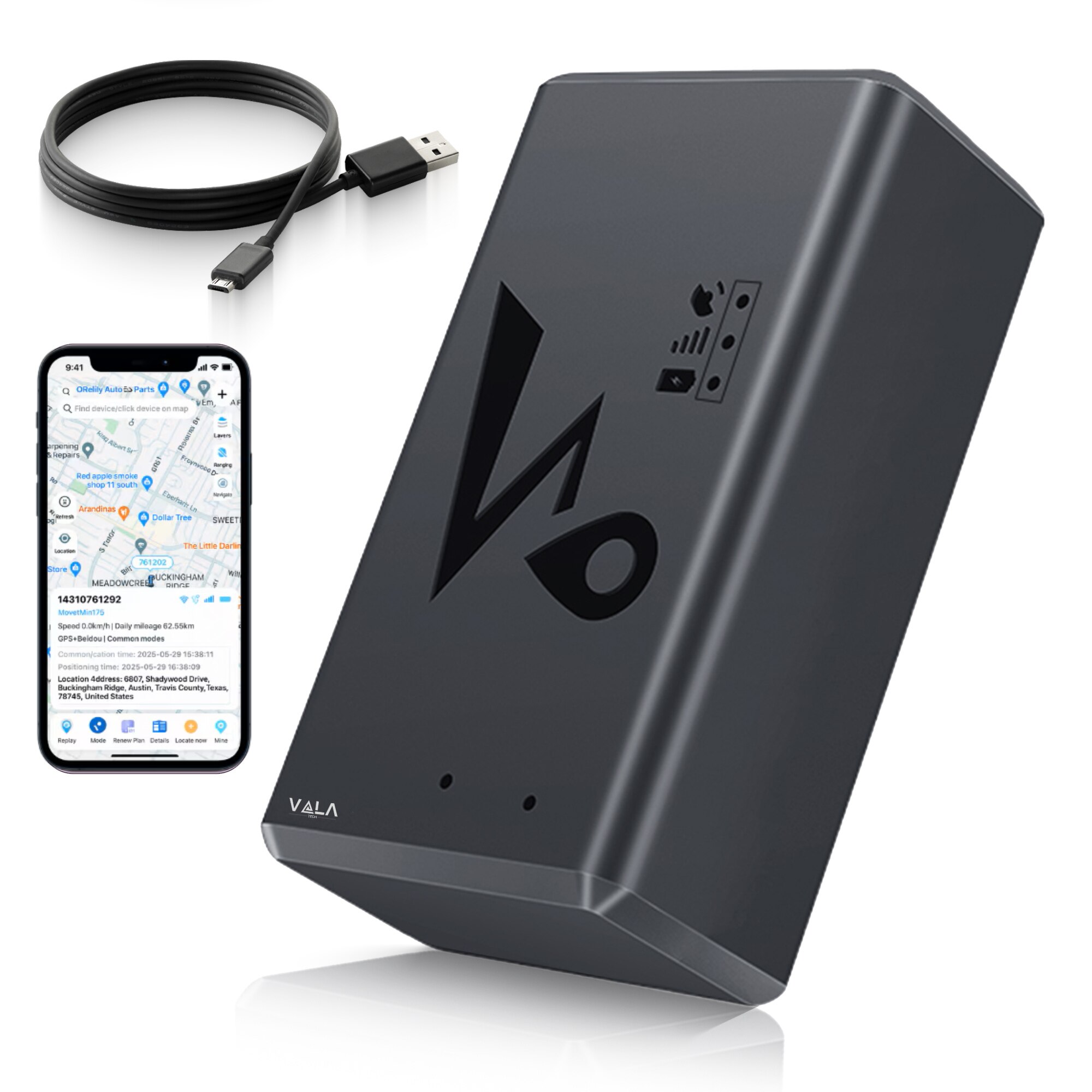 GPS Tracker Auto Vala Tech VA-036 (6000 mAh)