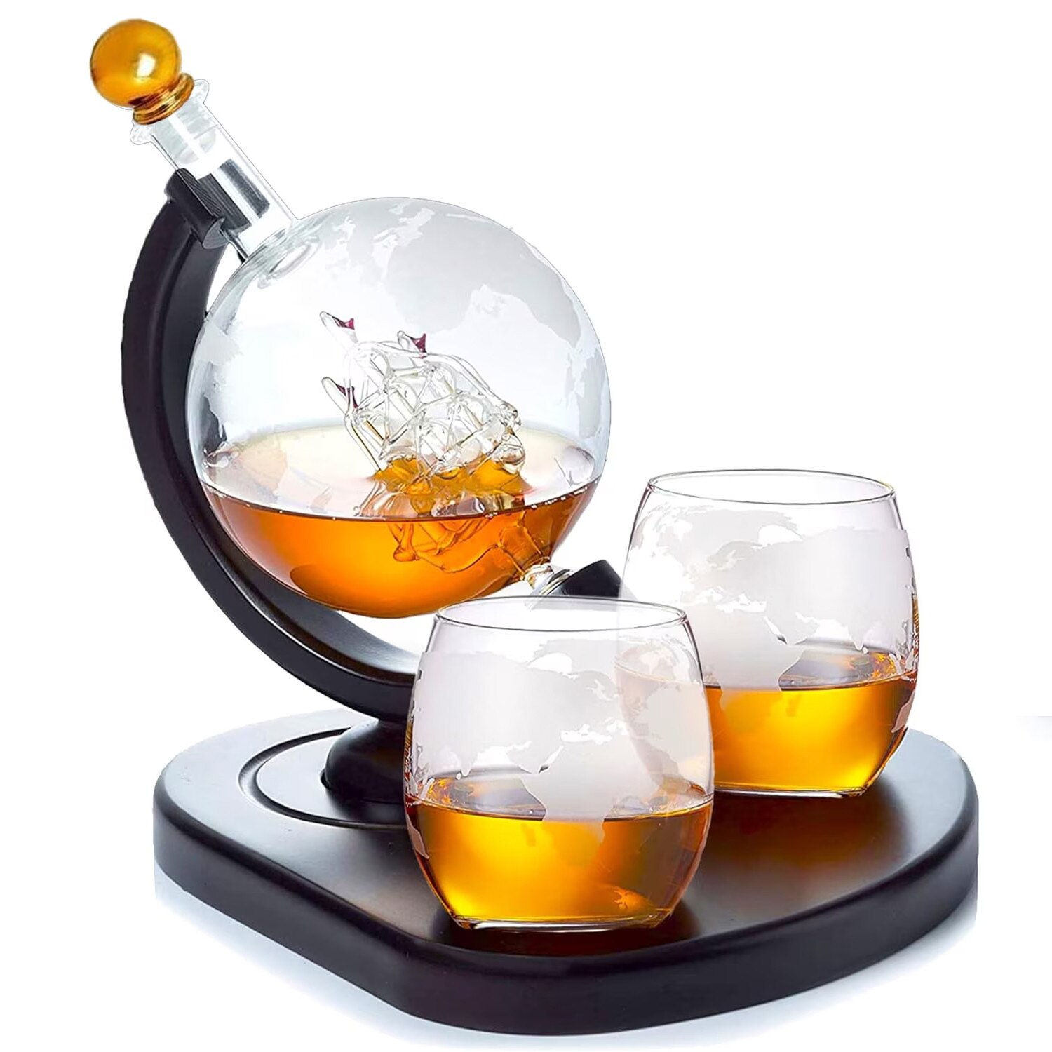 Set Decantor Whiskey Glob Elindor® 850ml