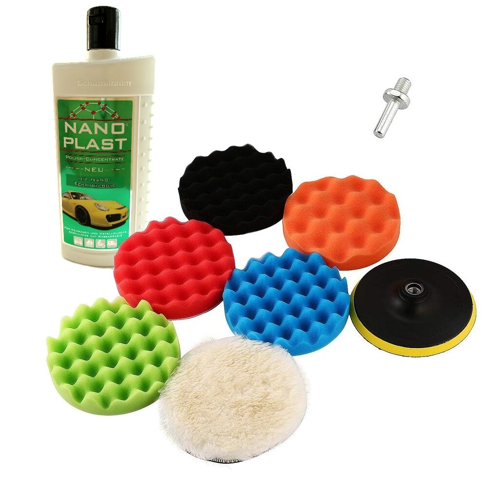 Kit polish auto cu 5 bureți DIOV