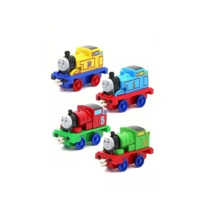 Set 4 locomotive metalice cu magnet