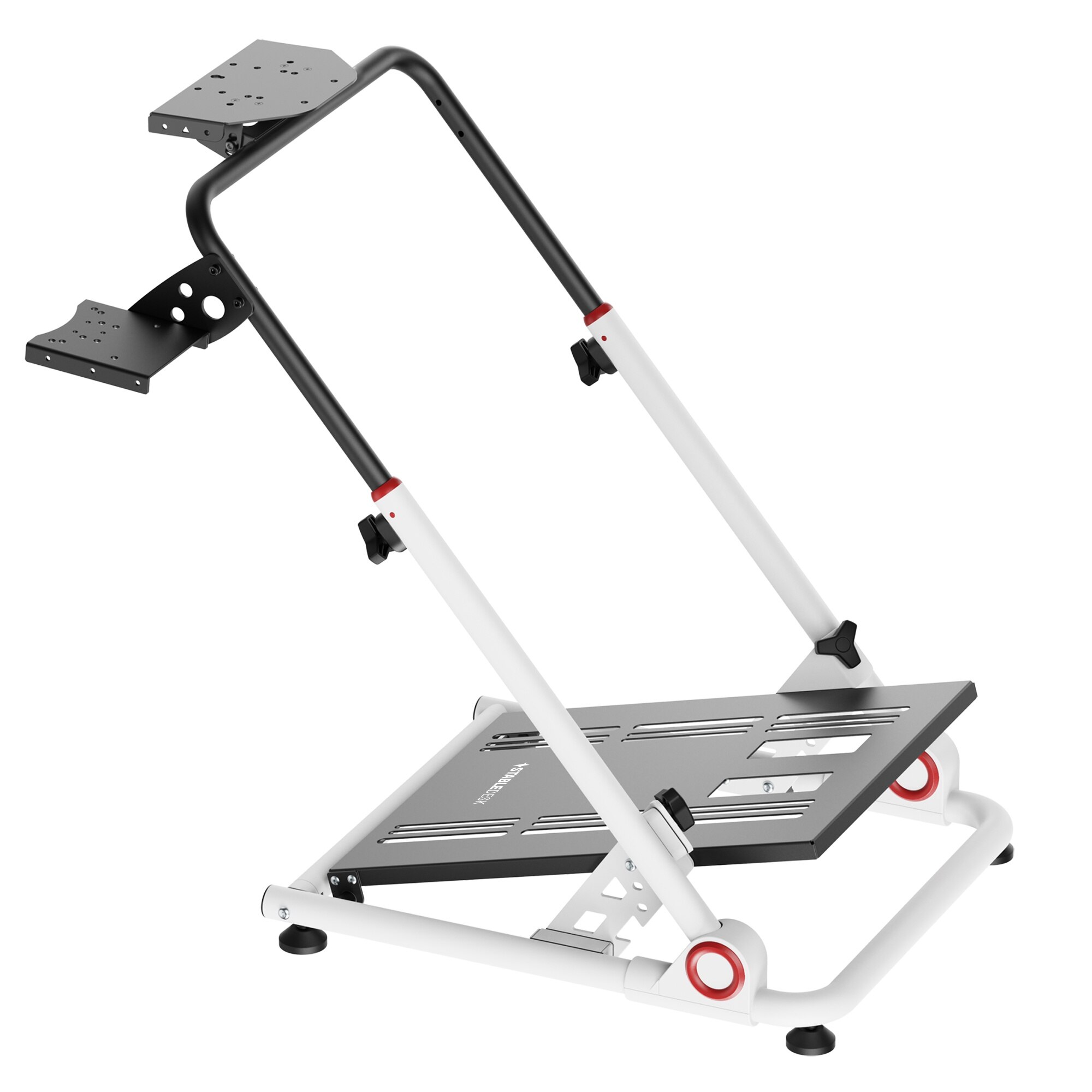 StableDesk Gaming Alb/Negru