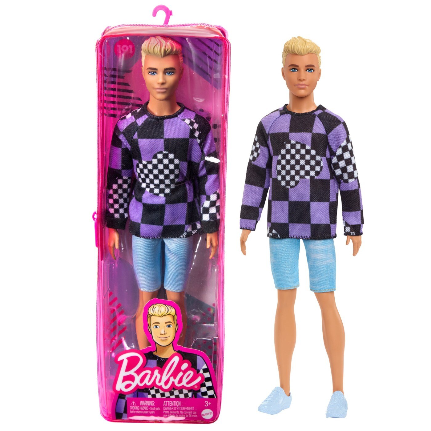 Papușă Barbie Fashionistas Ken geometric