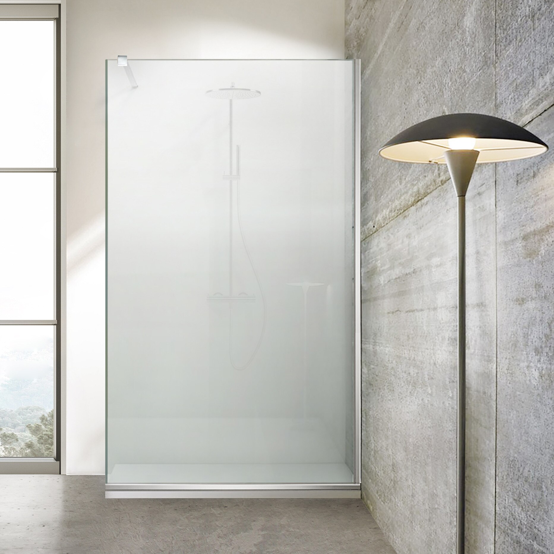 Paravan dus Aqua Roy Inox 80x195