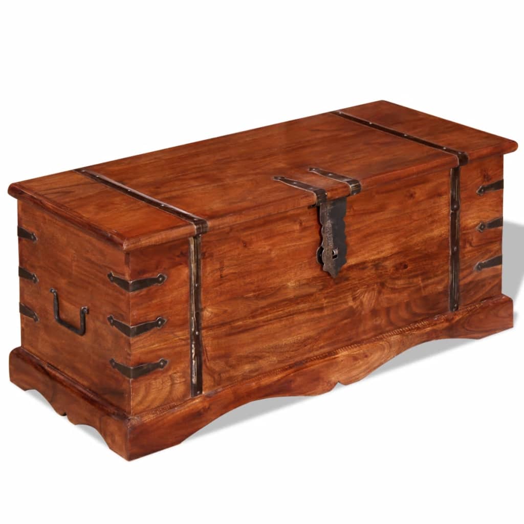 Cufar depozitare lemn masiv vidaXL 90x40x40 cm